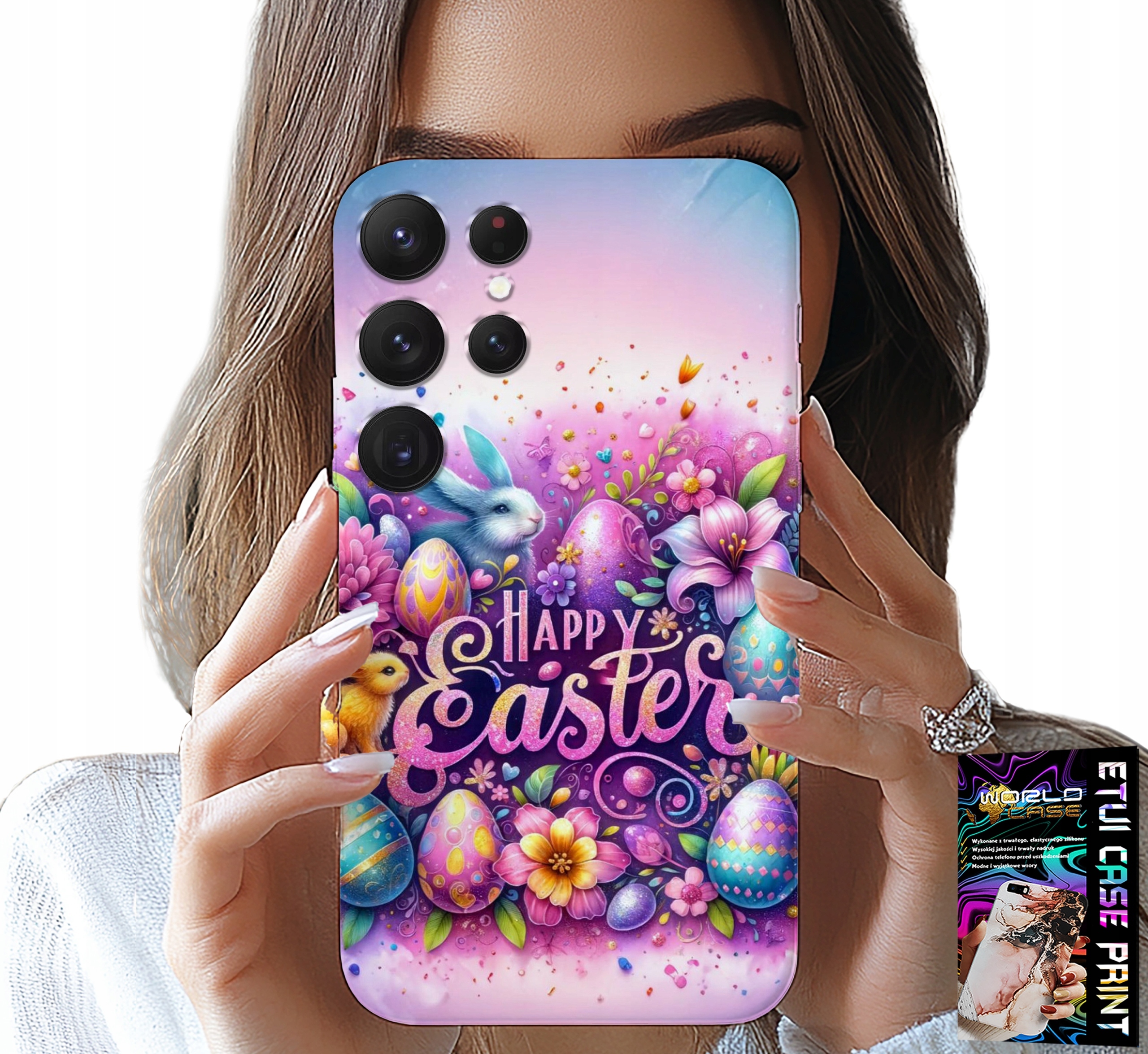 ETUI DO SAMSUNG GALAXY S24 ULTRA - WESOŁEGO JAJKA, WIELKANOC, PISANKI JAJKA