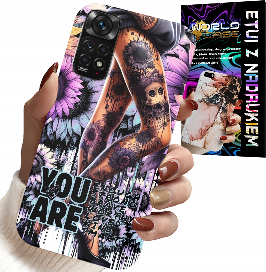 ETUI DO XIAOMI NOTE 11 / 11S - KOBIECE WZORY YOU ARE KOBIETA Z TATUAŻEM