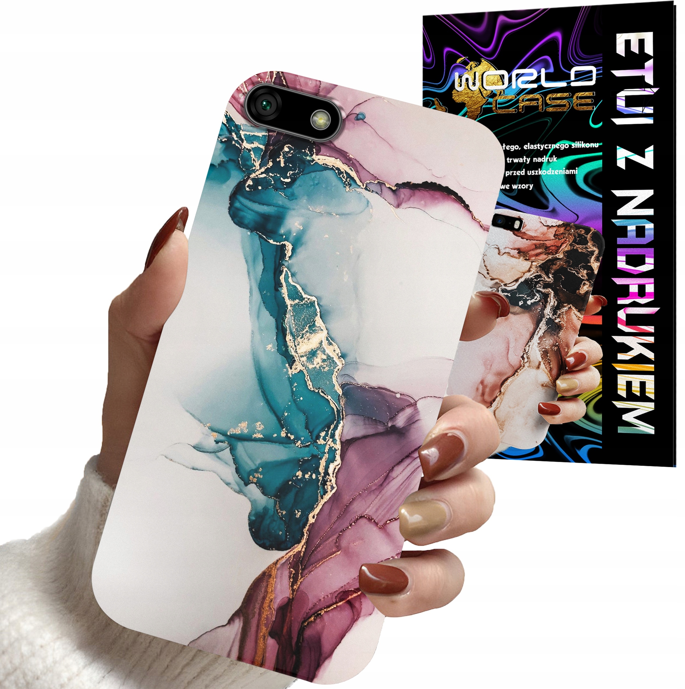 ETUI CASE DO HUAWEI Y5 2018 - MARMUR WZORY DLA KOBIET PLECKI OBUDOWA