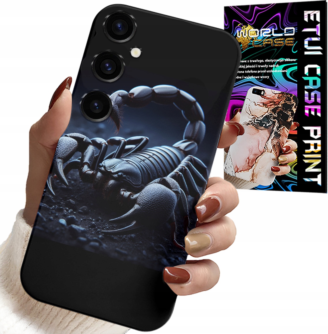 ETUI DO SAMSUNG GALAXY S24 FE - SKORPION, SKORPIONY + FOLIA HYDROŻELOWA