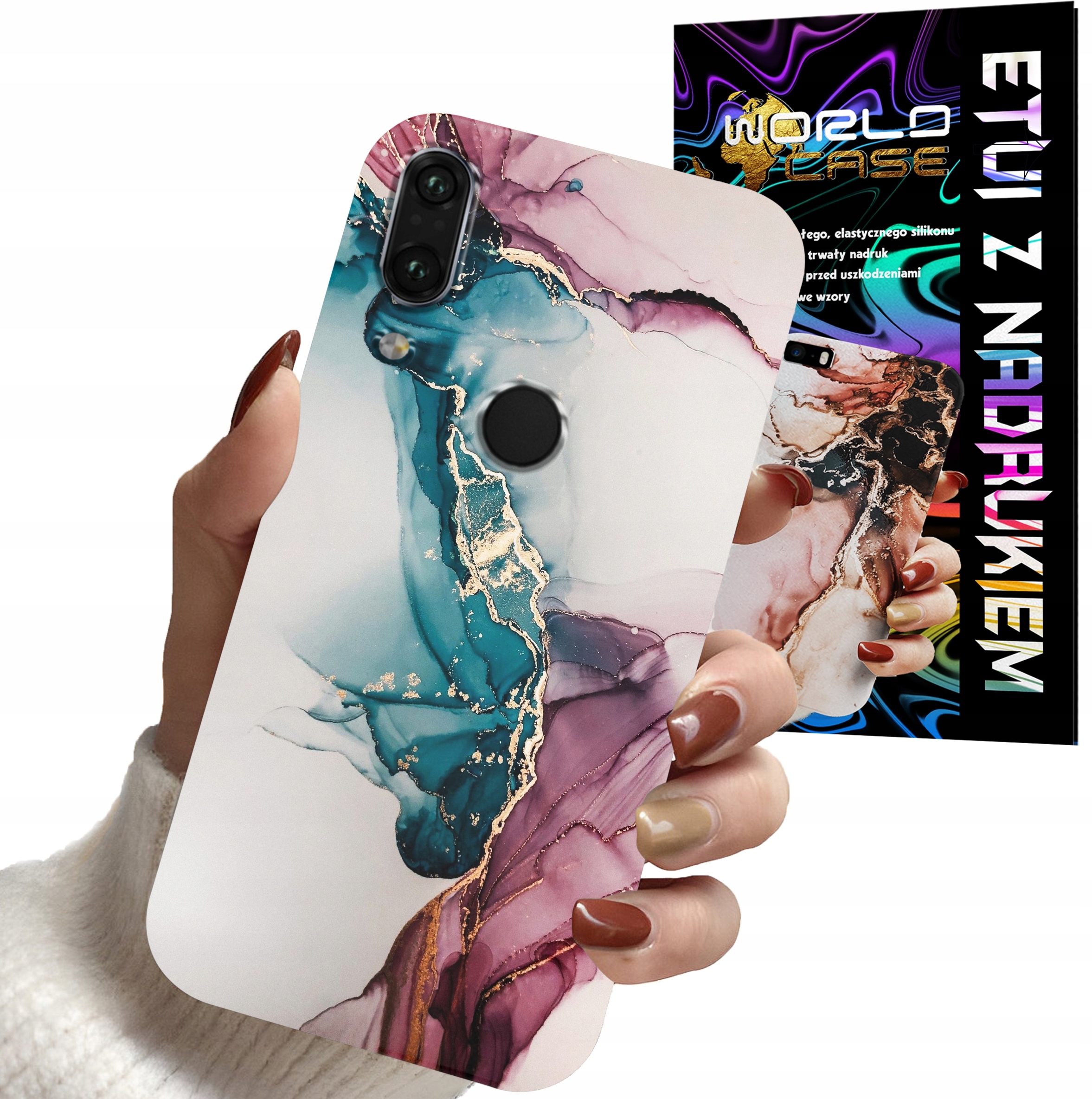 ETUI CASE DO HUAWEI P SMART Z - MARMUR WZORY DLA KOBIET PLECKI OBUDOWA