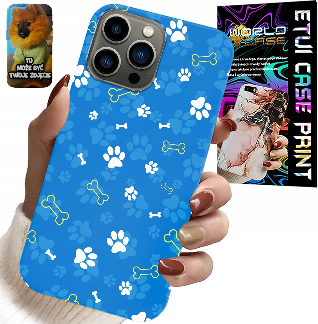 ETUI DO IPHONE 13 PRO - ŁAPKI KOŚCI PIES PATROL WZORY DLA DZIECI