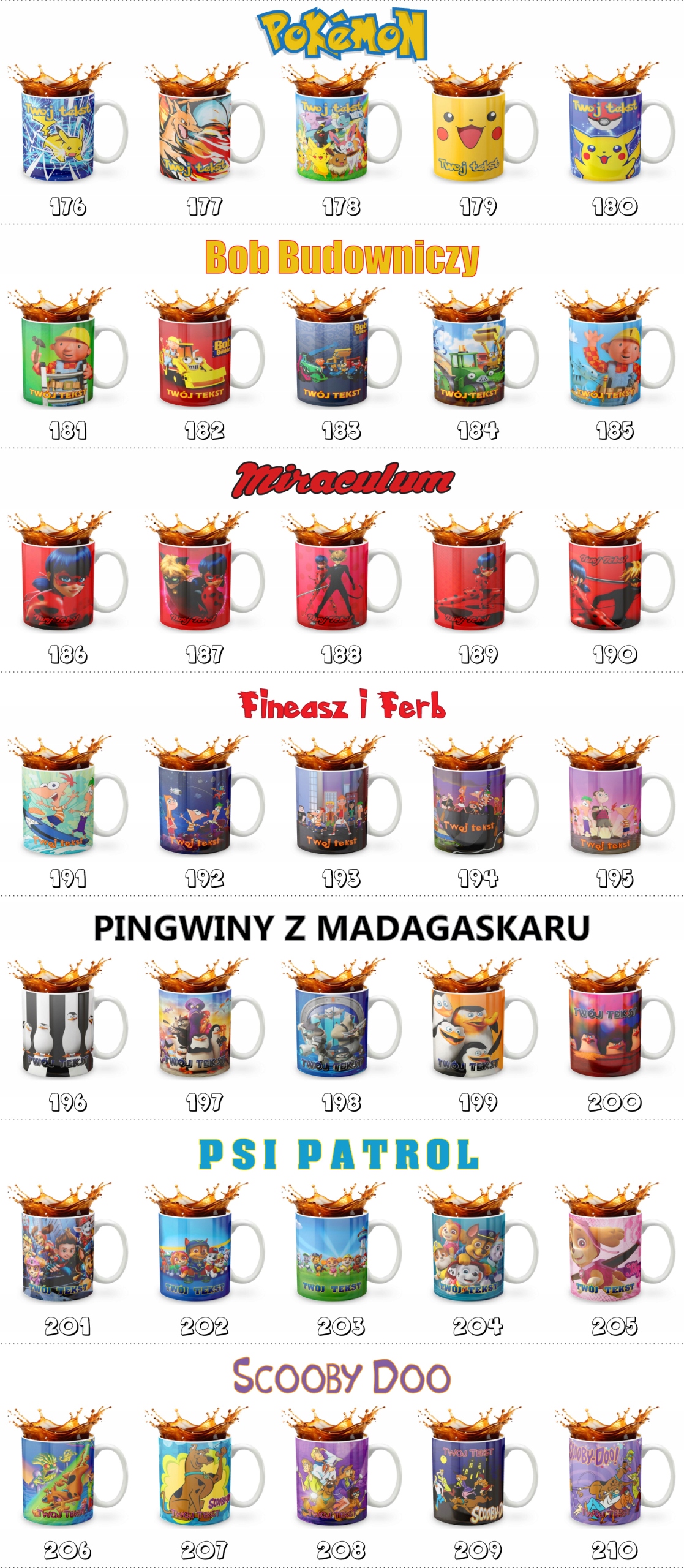 KUBEK 330ml GRAFIKA PREZENT ŚWIĘTA WZÓR - BAJKA TOY STORY + IMIĘ