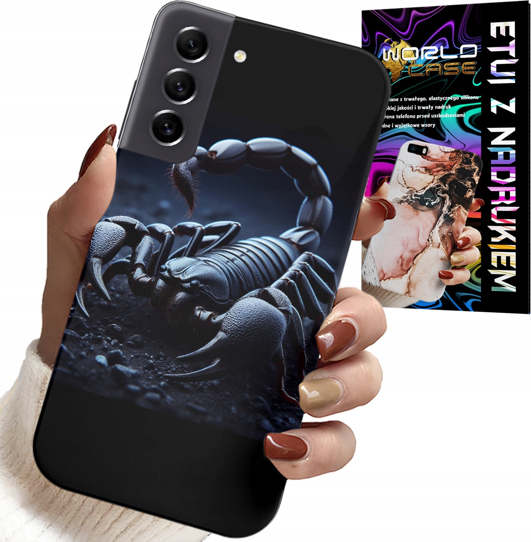 ETUI DO SAMSUNG GALAXY S21 FE - SKORPION, SKORPIONY + FOLIA HYDROŻELOWA