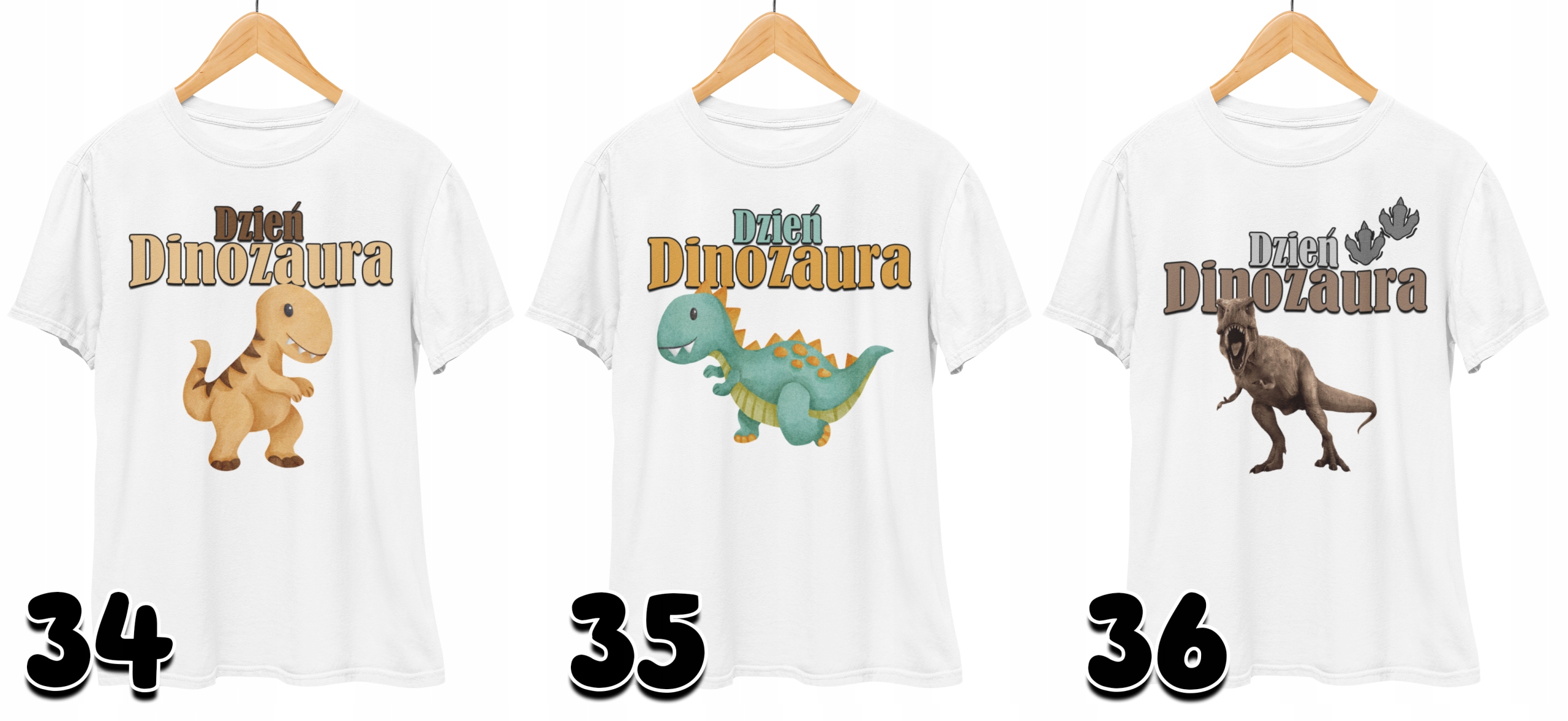 KOSZULKA DZIECIĘCA T-SHIRT - DZIEŃ DINOZAURA NIETYPOWE DNI - L 146-152