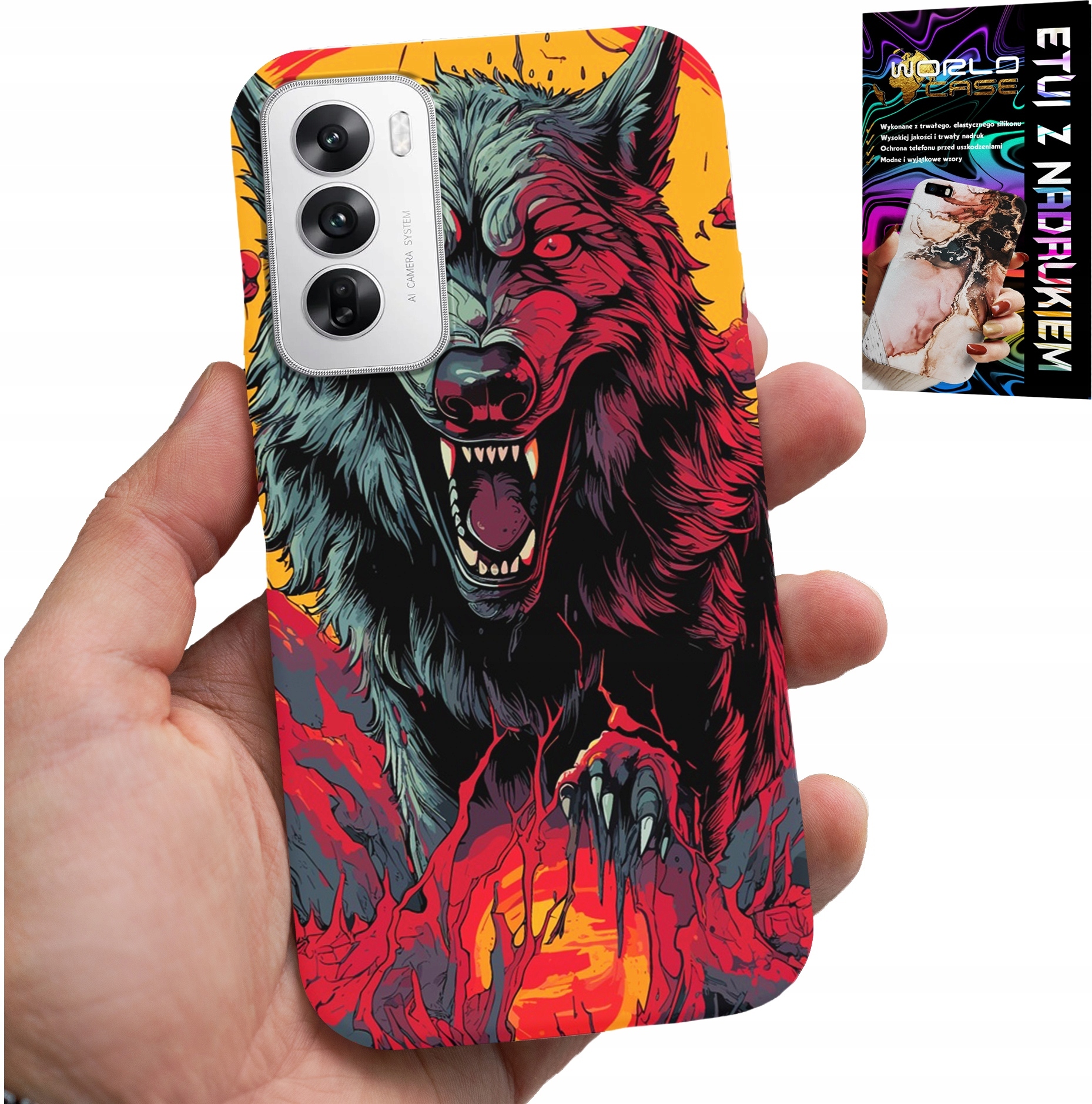 ETUI DO OPPO RENO12 PRO 5G - WILK WILKI WATAHA SUPER WZORY CASE + FOLIA