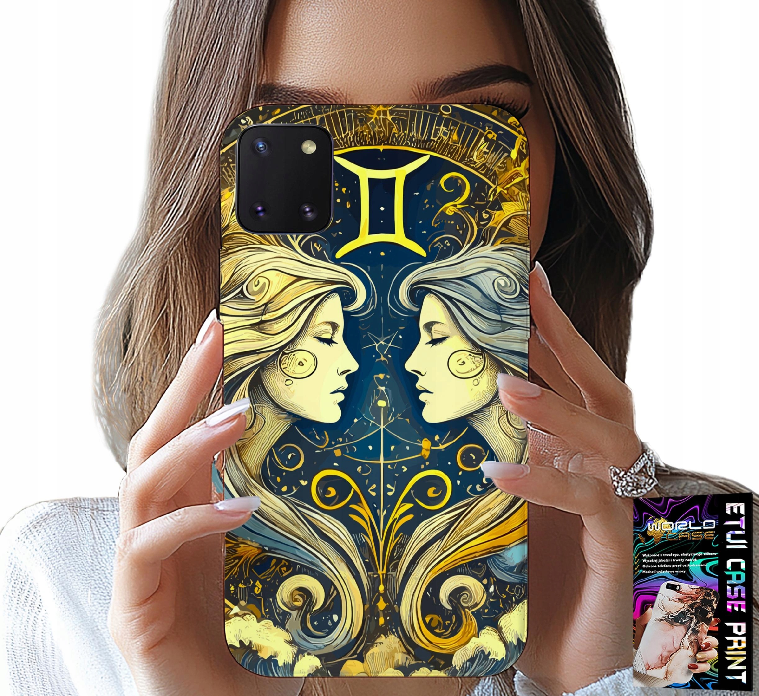 ETUI DO SAMSUNG GALAXY A81 - ZNAK ZODIAKU, BLIŹNIĘTA ASTRONOMIA CASE
