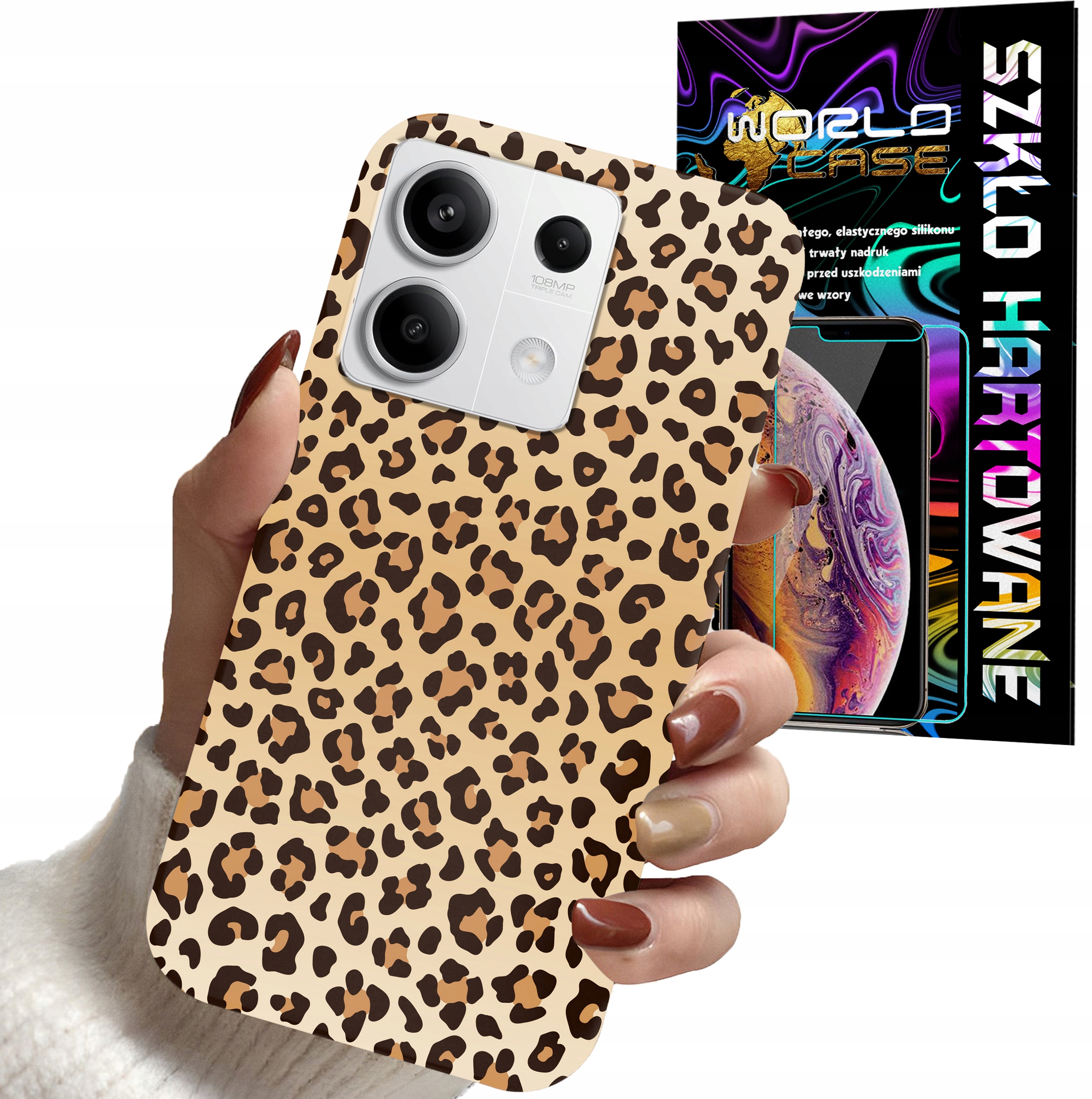 ETUI DO XIAOMI NOTE 13 5G - PANTERKA WZORKI MODNE WZORY DLA KOBIET + SZKŁO