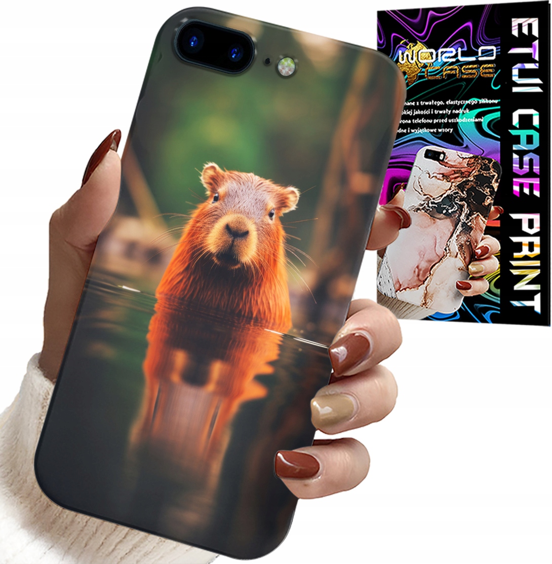 ETUI DO IPHONE ( 7 PLUS ) - SŁODKA KAPIBARA, CAPIBARA, WIELE WZORÓW