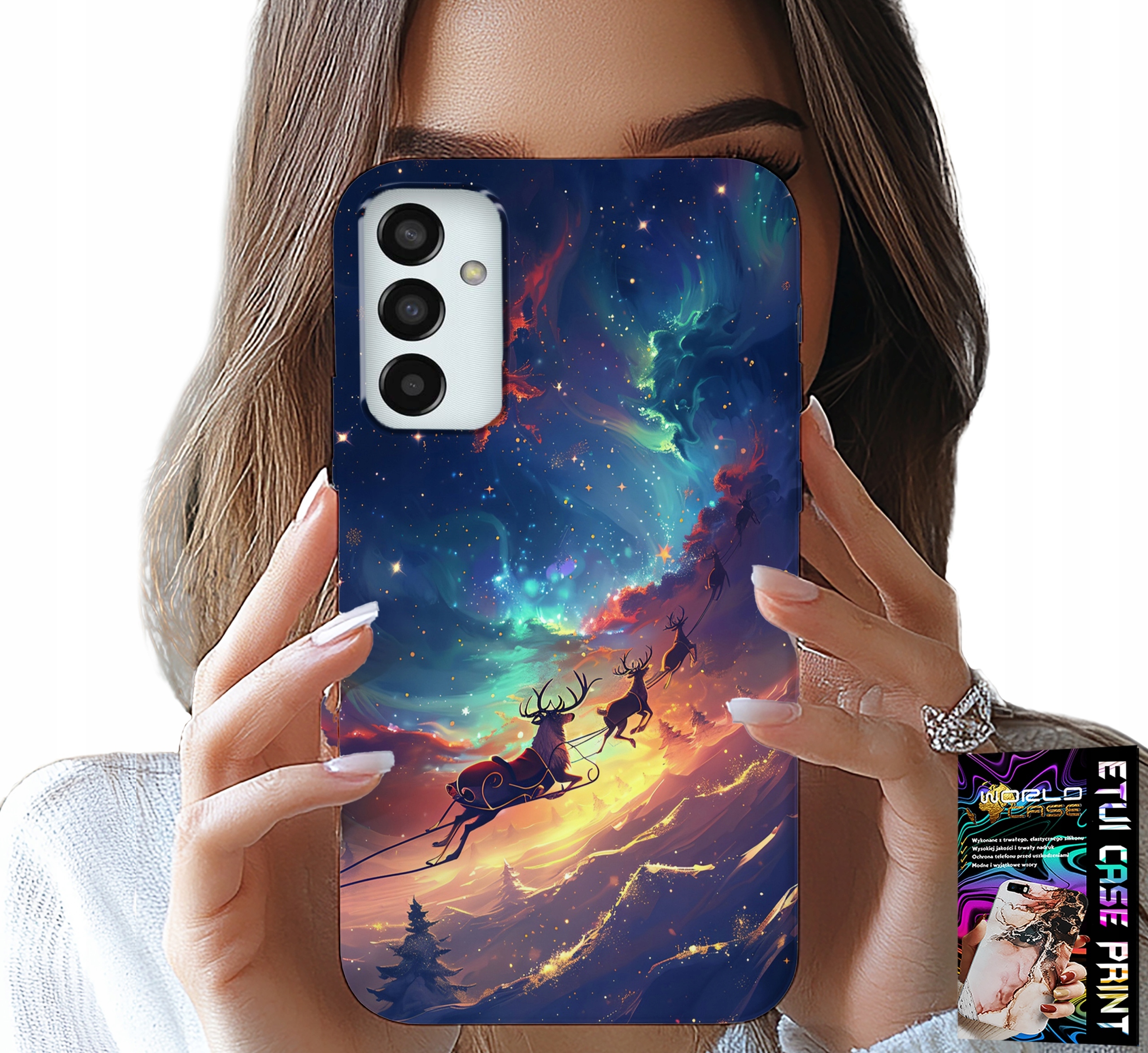 ETUI DO SAMSUNG GALAXY M23 - RENIFEREK SŁODKI RENIFER ŚWIĄTECZNY WZÓR