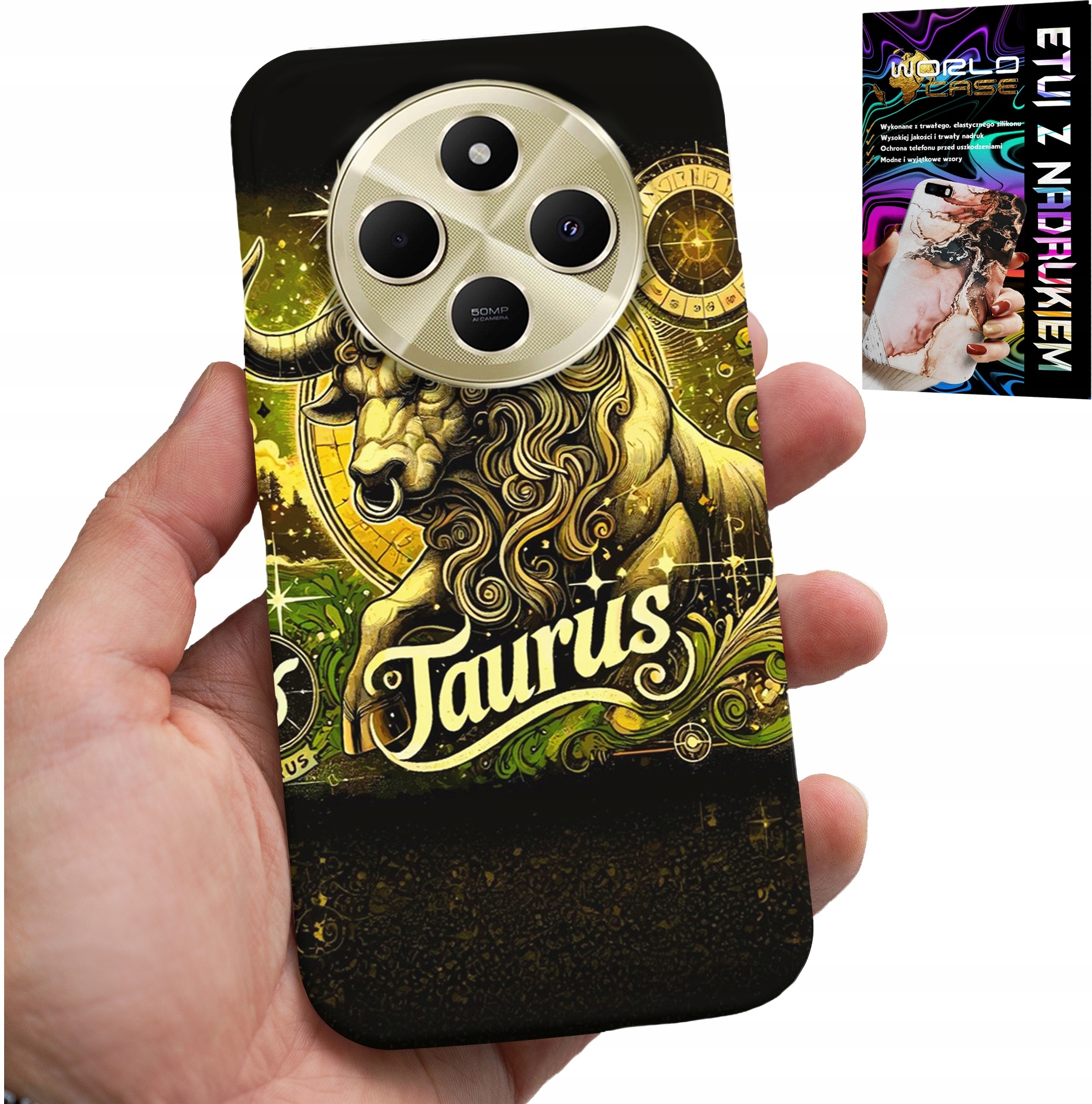 ETUI DO XIAOMI REDMI 14C 4G - ZNAK ZODIAKU BYK ASTRONOMIA FUTERAŁ