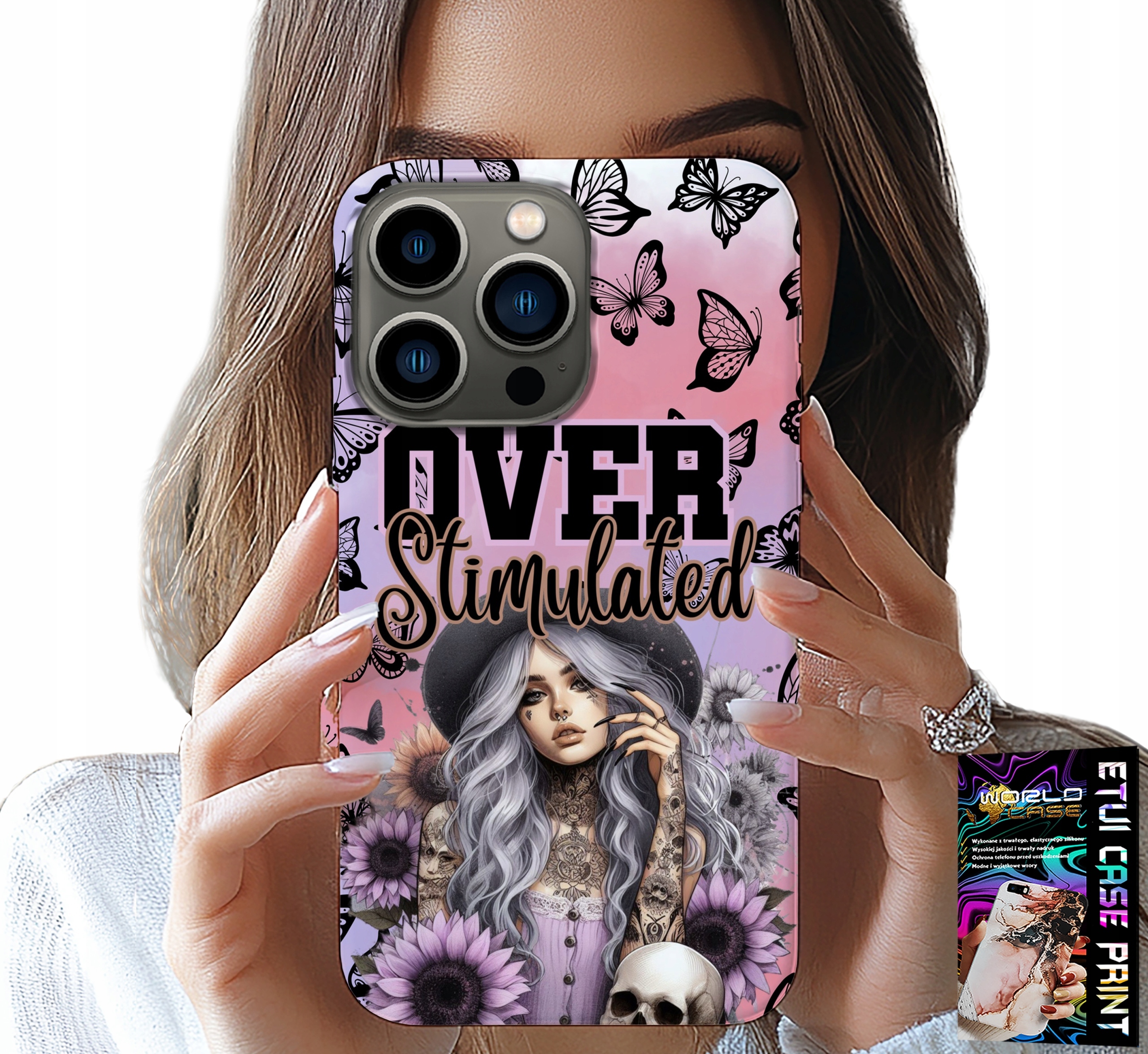 ETUI DO IPHONE 16 PRO - OVER STIMULATED, NASTOLETNIE WZORY, CASE