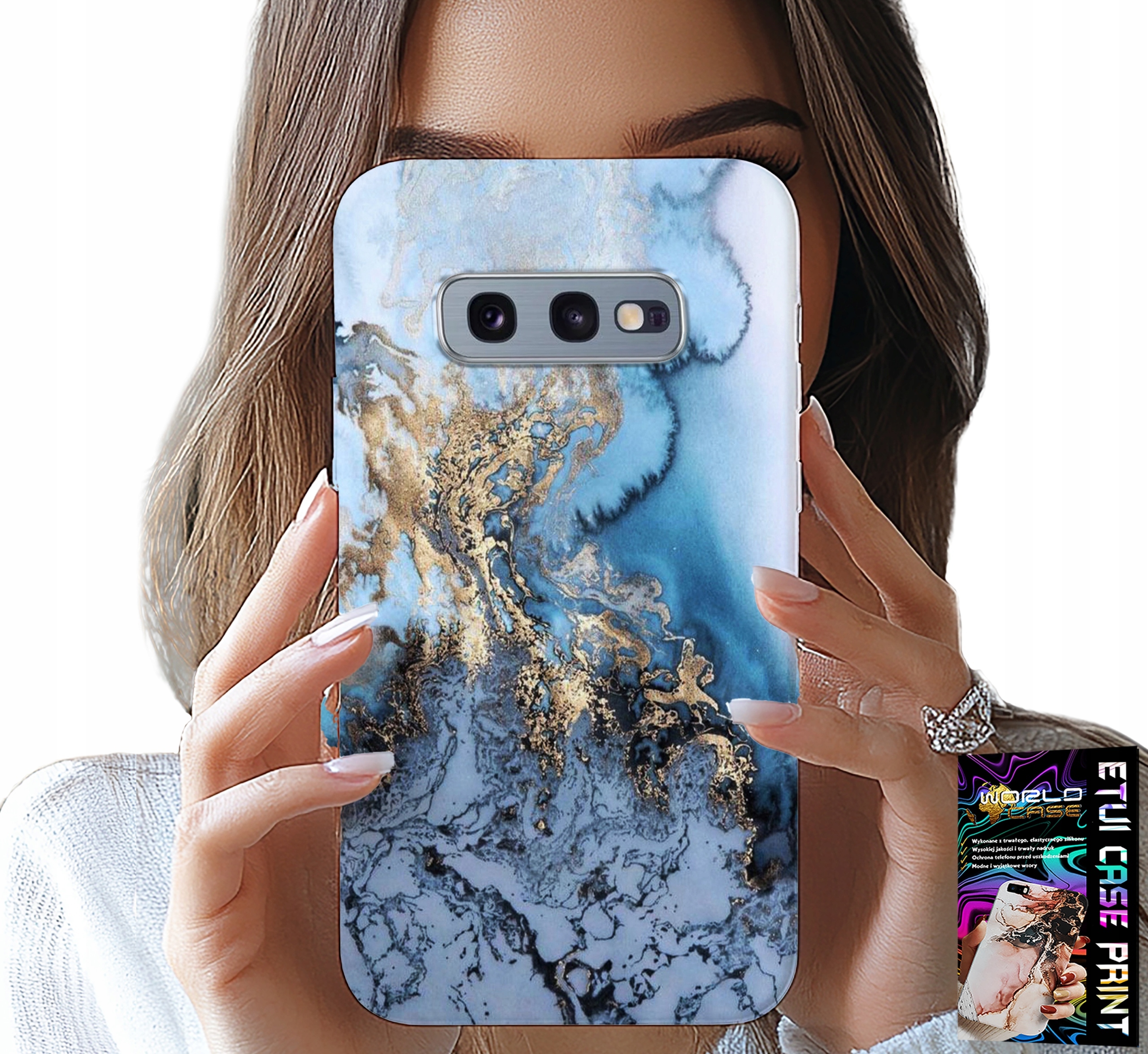 ETUI DO SAMSUNG GALAXY S10E - MARMUREK MARMURKI DAMSKIE WZORY +FOLIA