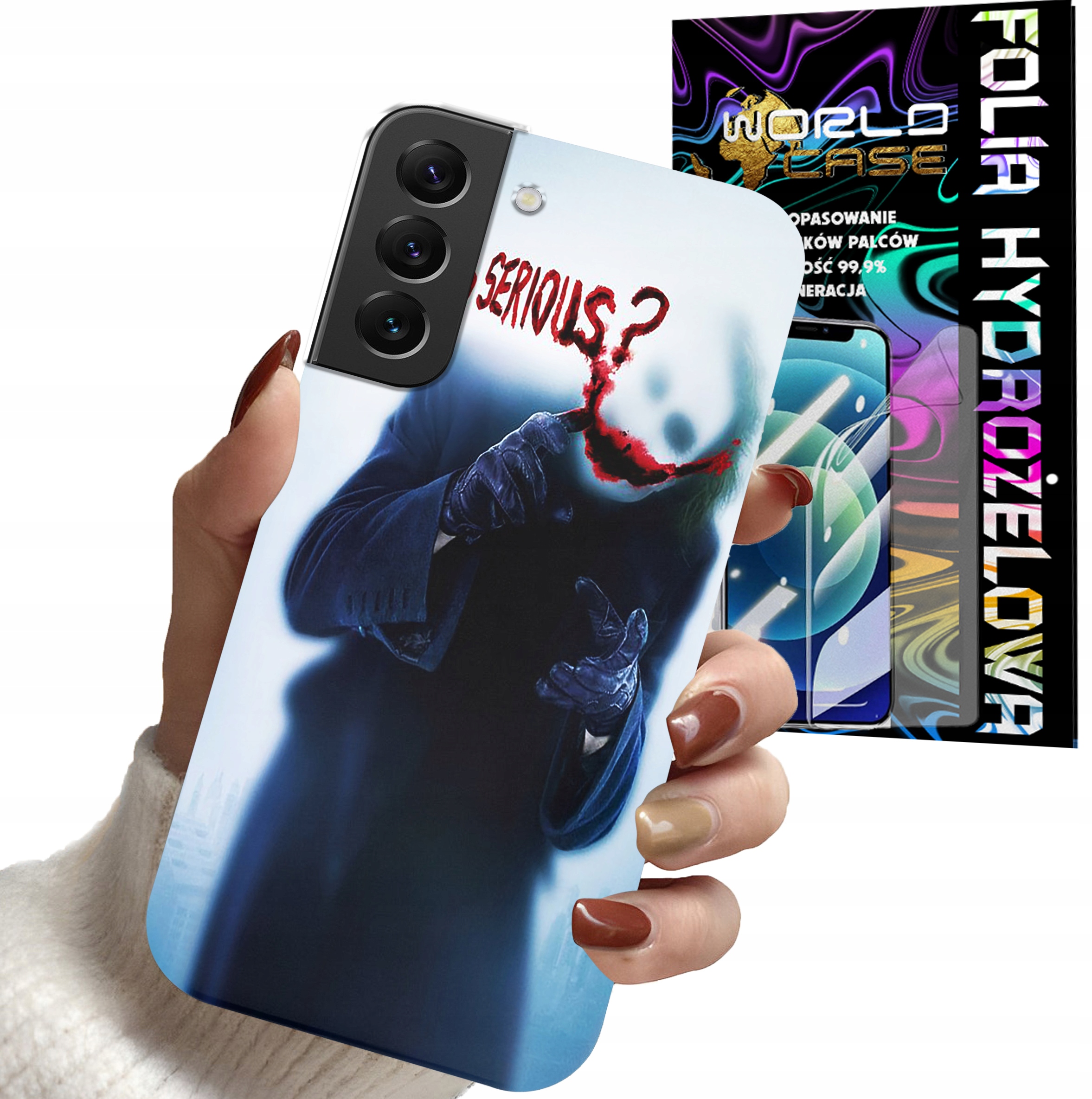 ETUI CASE DO SAMSUNG S22 - JOKER FILMY SERIALE OBUDOWA + FOLIA