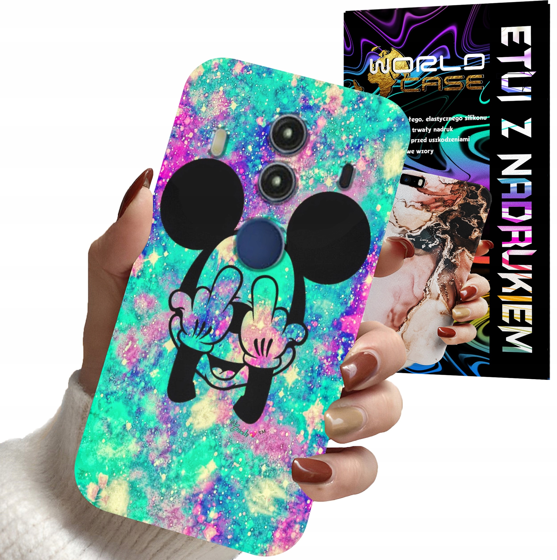 ETUI CASE DO HUAWEI MATE 10 PRO - MYSZKA MINNIE DAMSKIE WZORY PLECKI