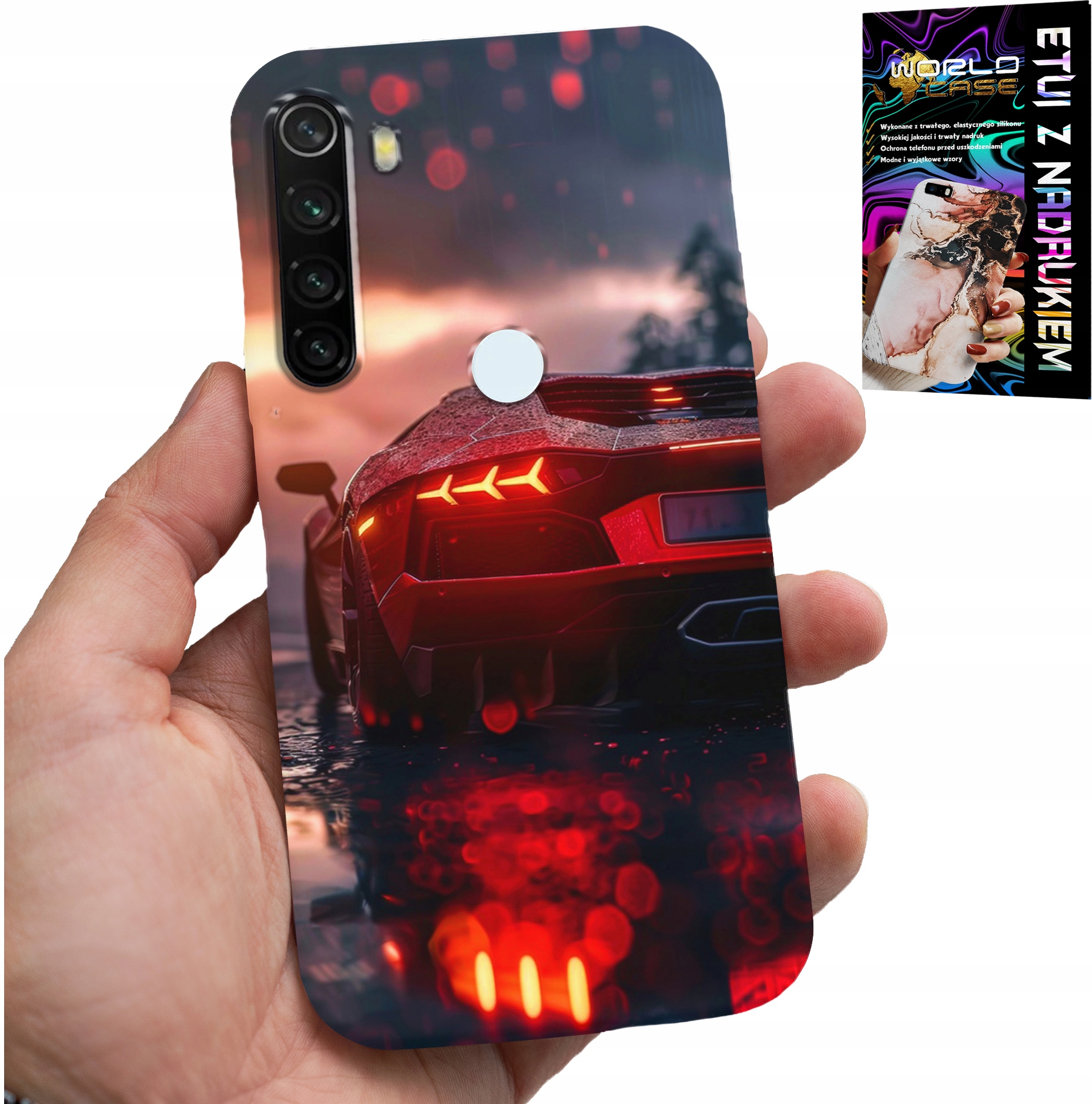 ETUI DO XIAOMI NOTE 8T - LUKSUSOWE SAMOCHODY, MEGA WZORY, OBUDOWA