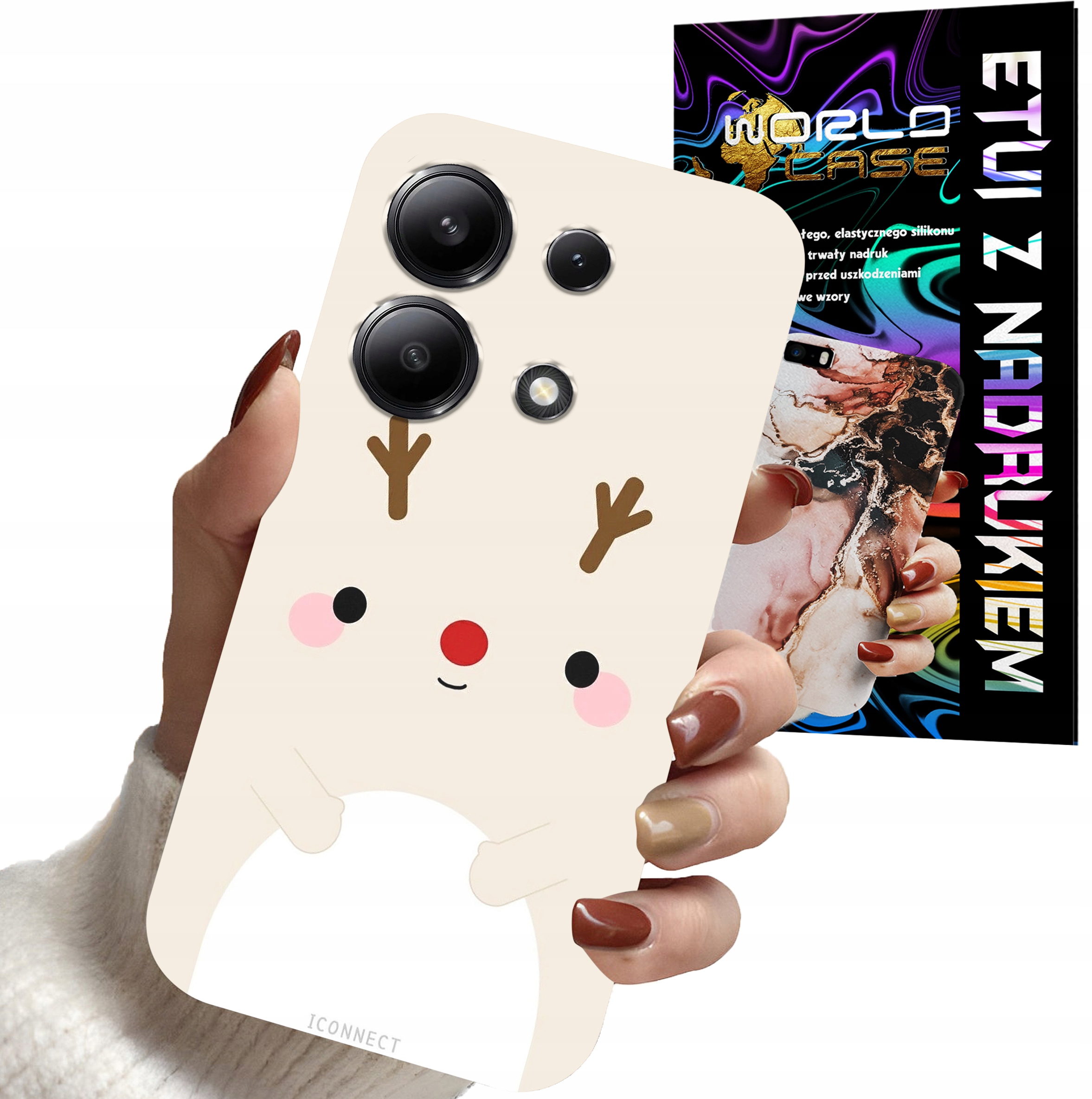 ETUI CASE DO XIAOMI NOTE 13 4G - ŚWIĄTECZNE WZORY RENIFER MIKOŁAJ ŚWIĘTA