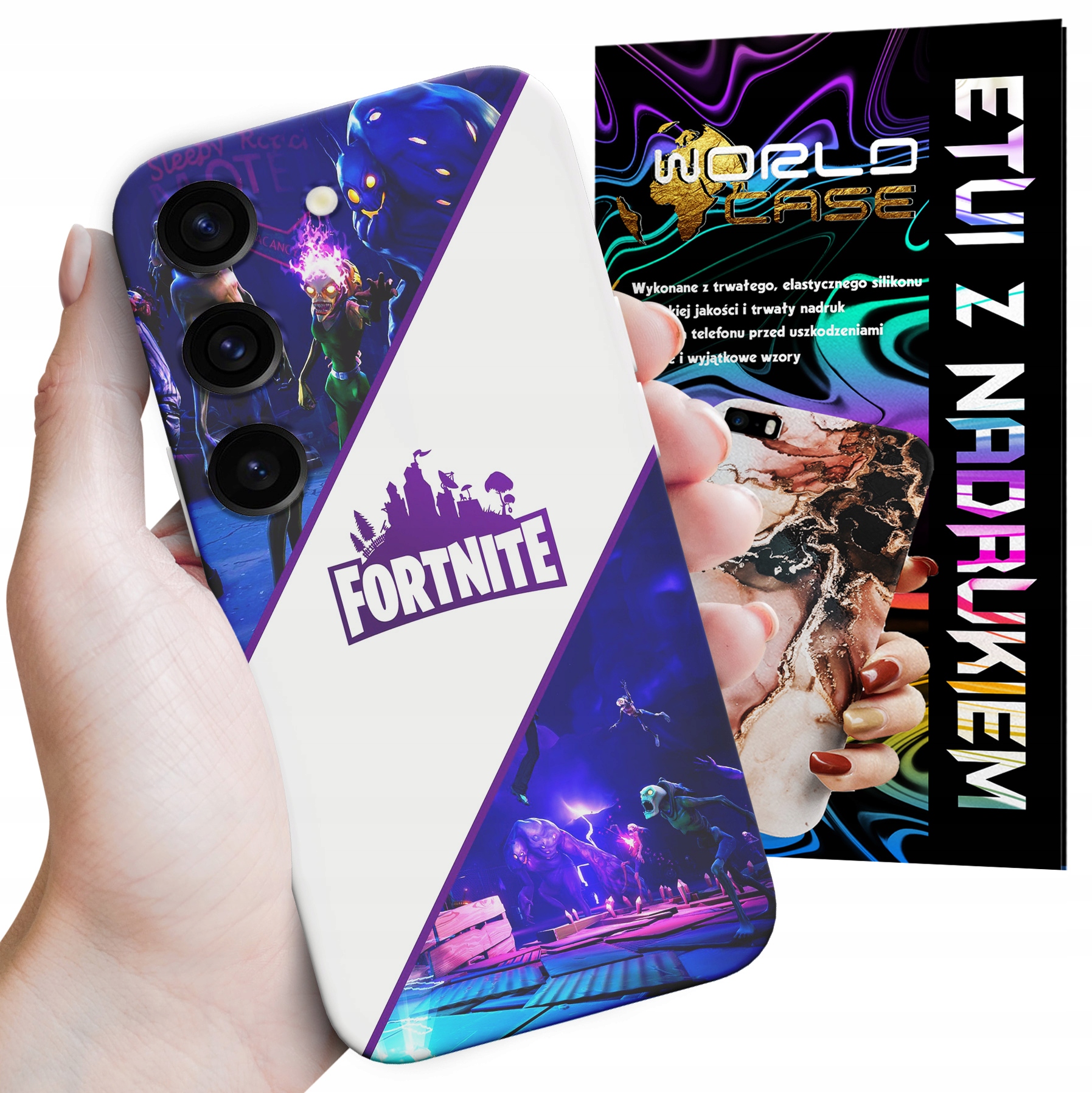 ETUI CASE DO SAMSUNG S23 - FORTNITE DZIECIĘCE WZORY Z GIER I BAJEK