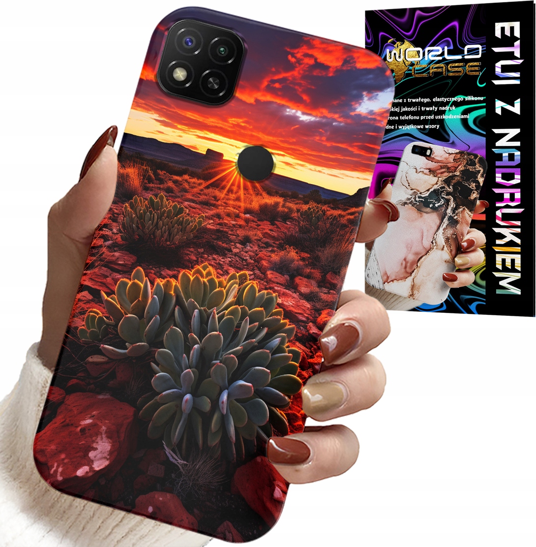 ETUI DO XIAOMI REDMI 9C - MEKSYKAŃSKA PUSTYNIA WIDOKI CASE + SZKŁO