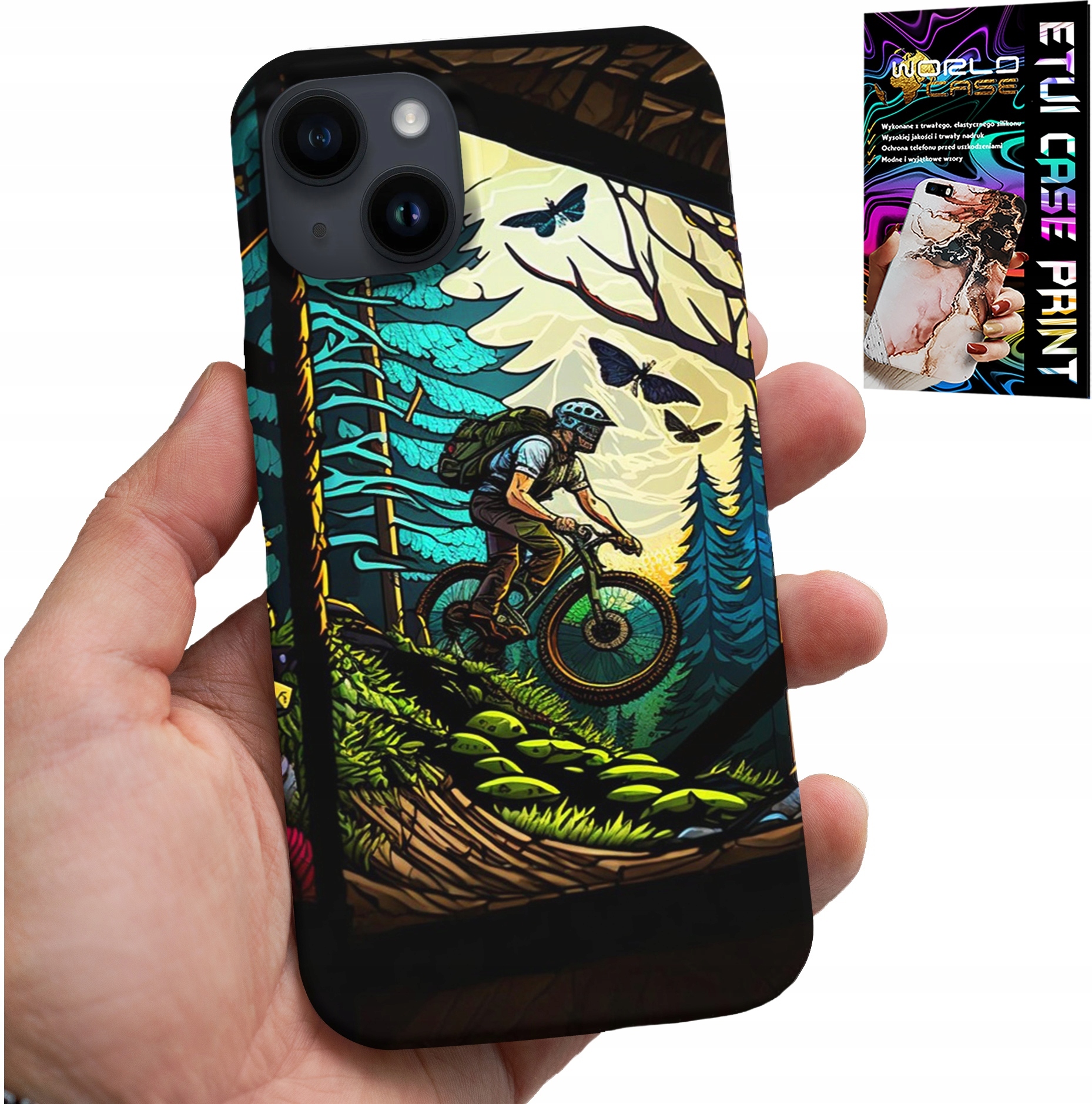 ETUI DO IPHONE 14 - ROWERY WYPRAWY EKSTREMALNE PO LESIE