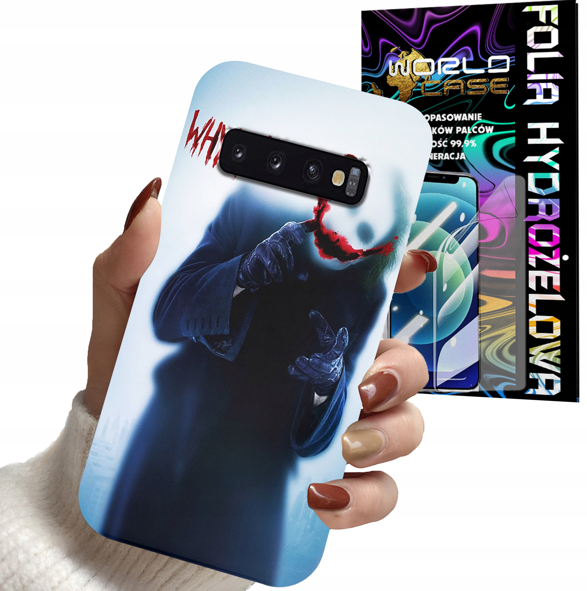 ETUI CASE DO SAMSUNG S10 PLUS - JOKER FILMY SERIALE OBUDOWA + FOLIA