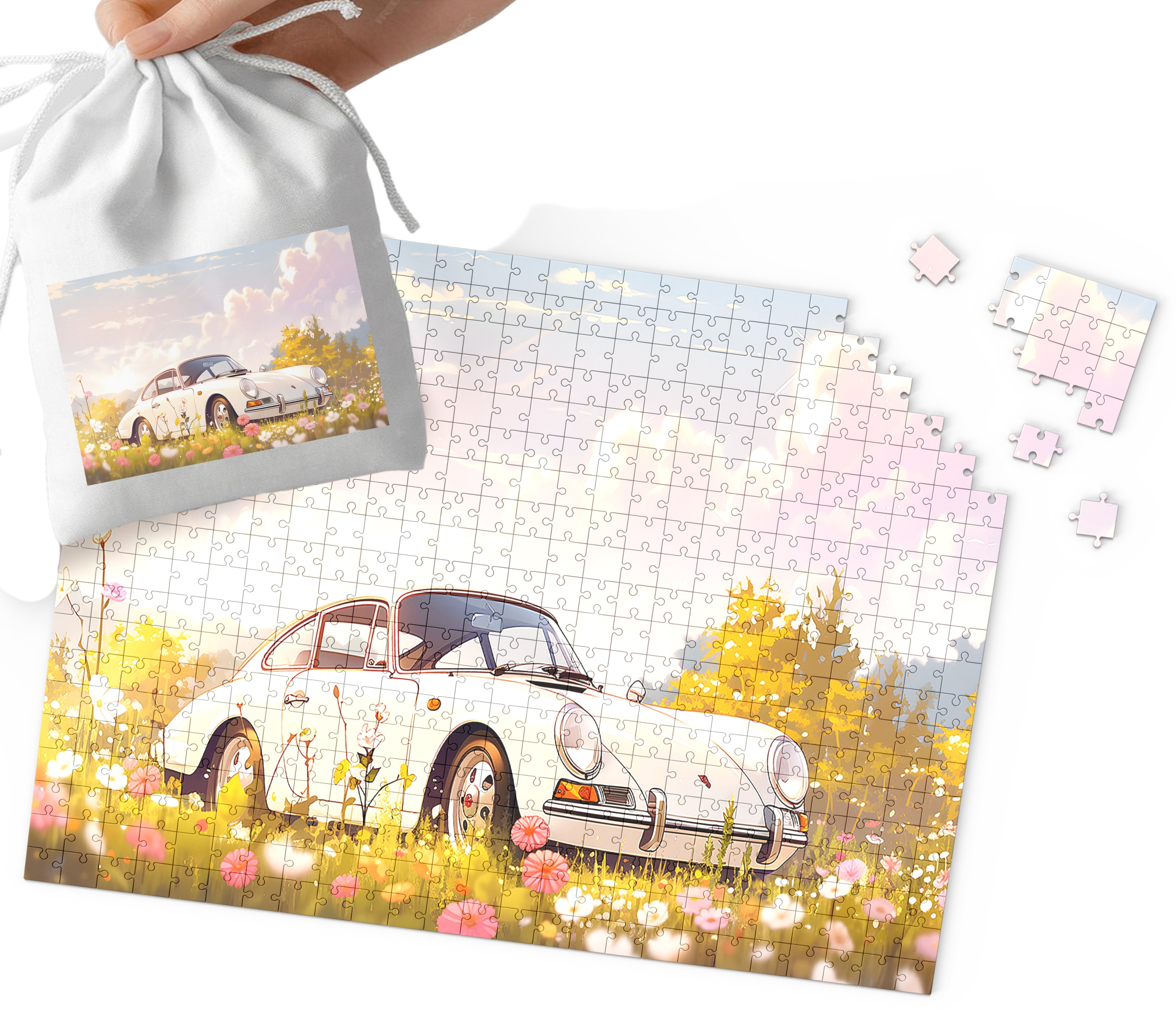 PUZZLE TRADYCYJNE - SUPER SAMOCHODY MEGA WZORY 96EL + WORECZEK