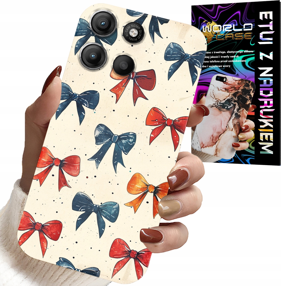 ETUI DO MOTOROLA EDGE 60 5G - KOLOROWE WSTĄŻKI WSTĄŻKA MODNE WZORY