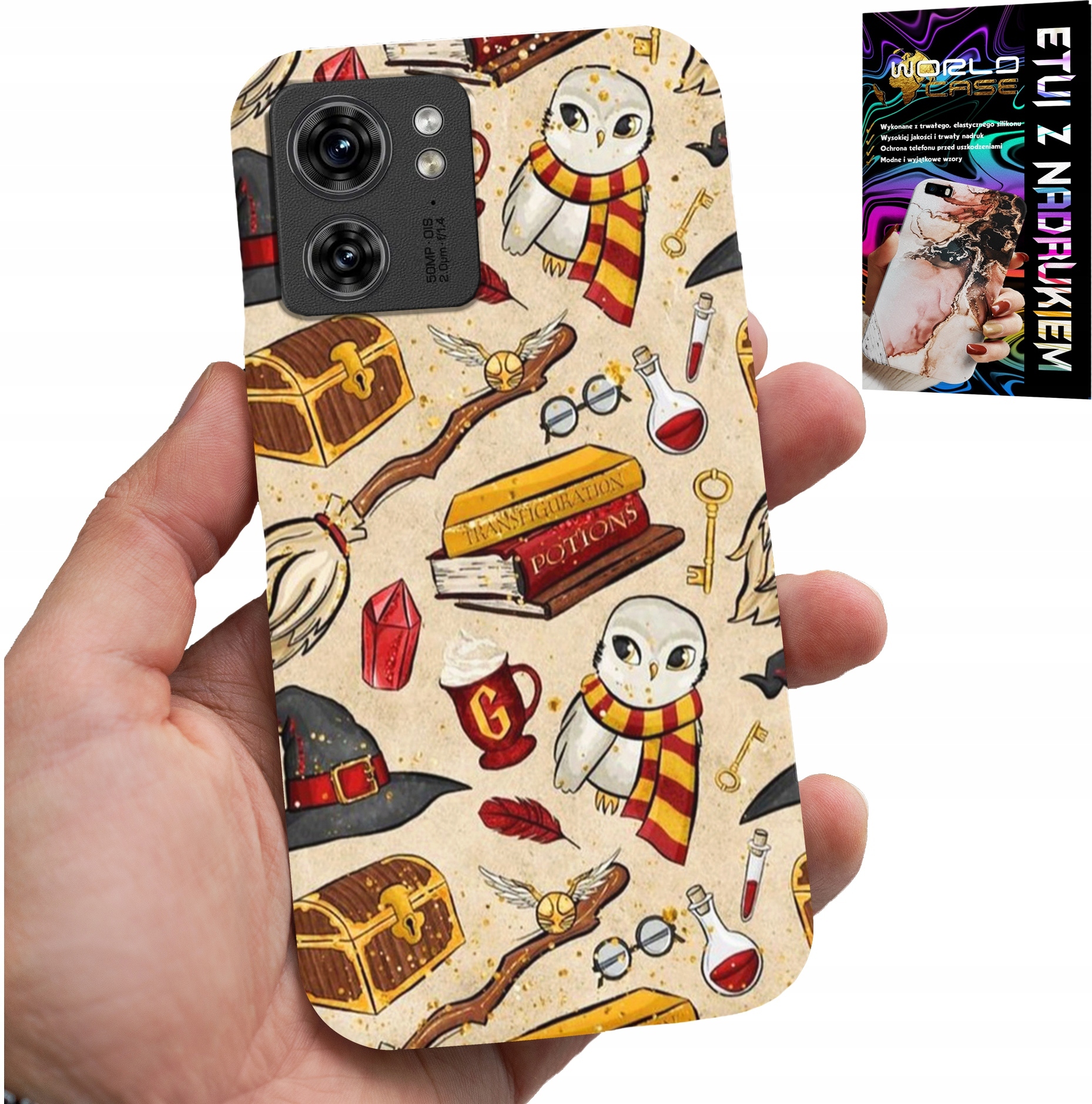 ETUI DO MOTOROLA EDGE 40 - CASE DLA FANA MAGII MAGÓW RÓŻDŻKA +FOLIA