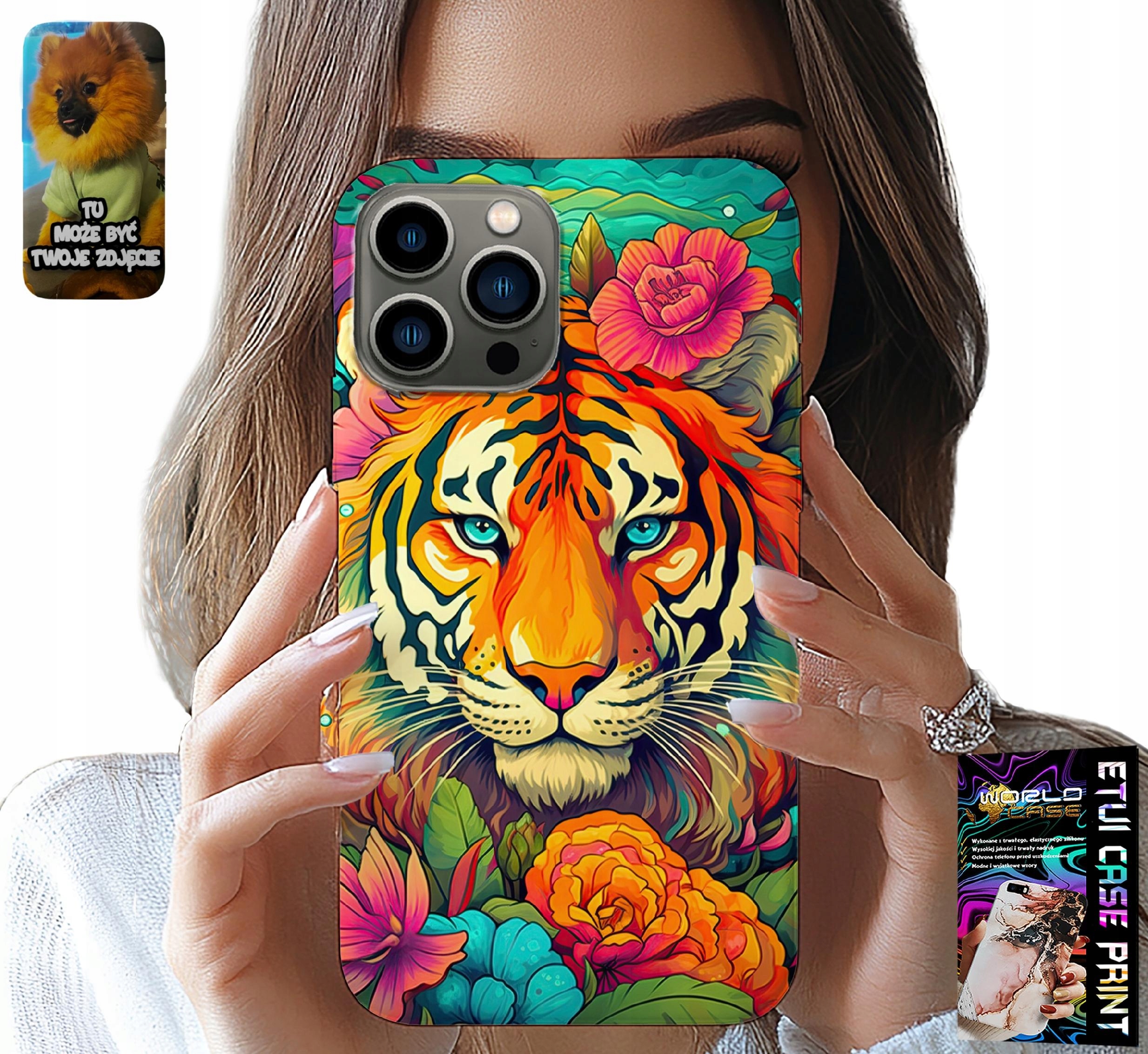 ETUI DO IPHONE 13 PRO - ZWIERZĘCE WZORY TYGRYS TYGRYSEK CASE