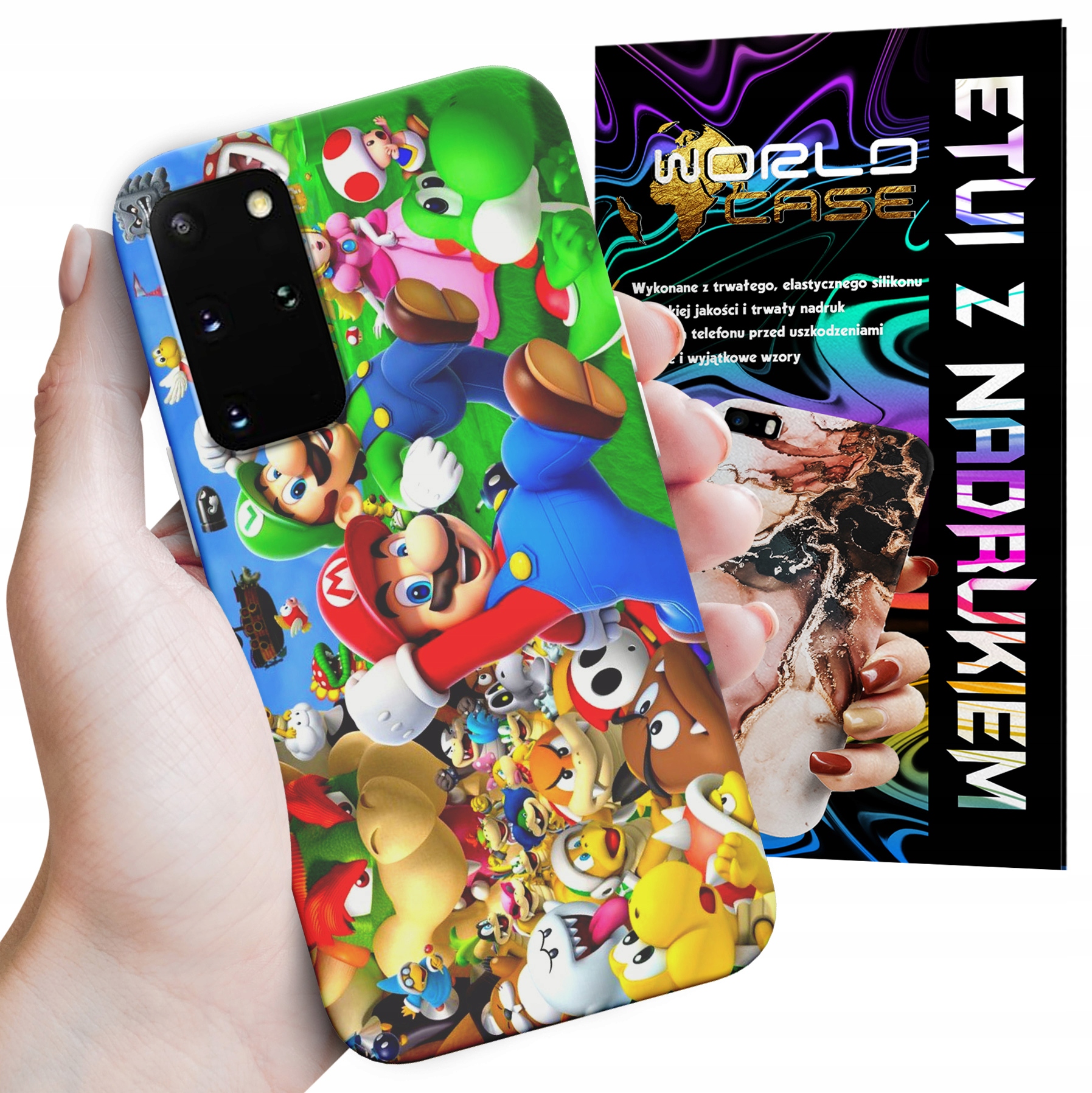 ETUI CASE DO SAMSUNG S20 PLUS - SUPER MARIO BROS BAJKI WZORY WYBÓR