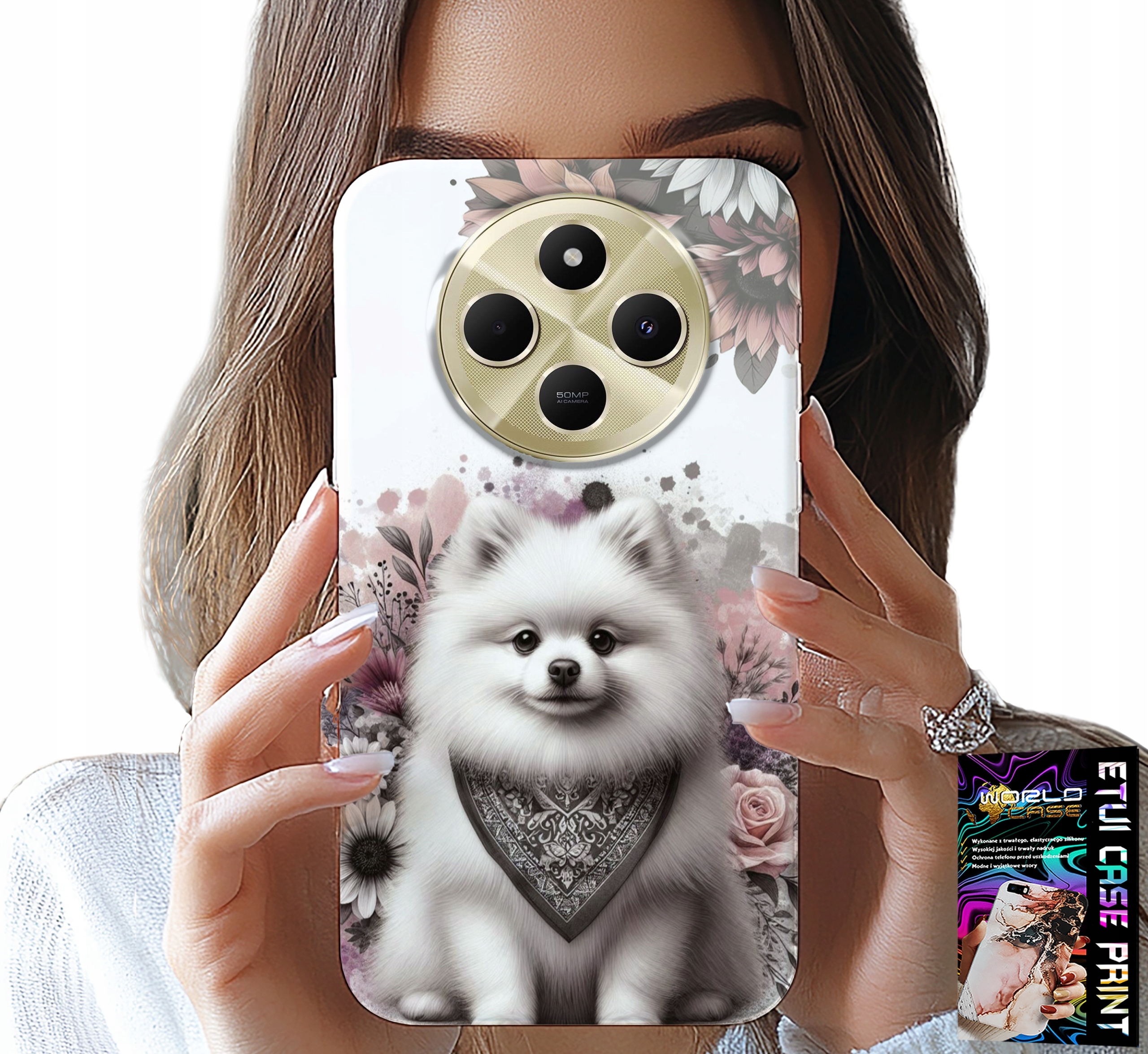 ETUI DO XIAOMI REDMI 14C 4G - POMERANIAN, SZPIC MINIATUROWY, RASY PSÓW