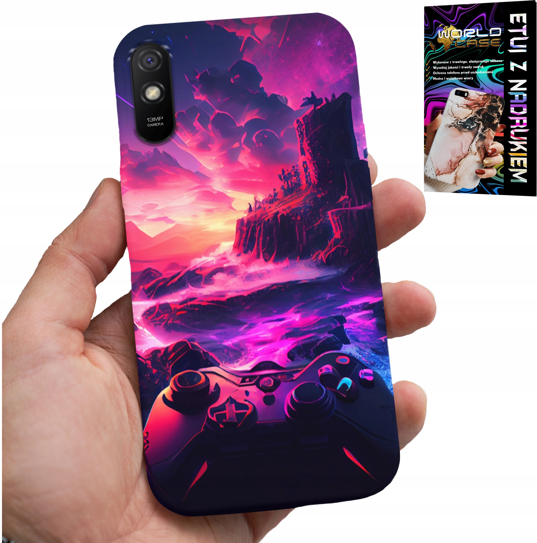 ETUI DO XIAOMI REDMI 9A - CASE DLA GRACZA, WZORY Z GIER, PREZENT