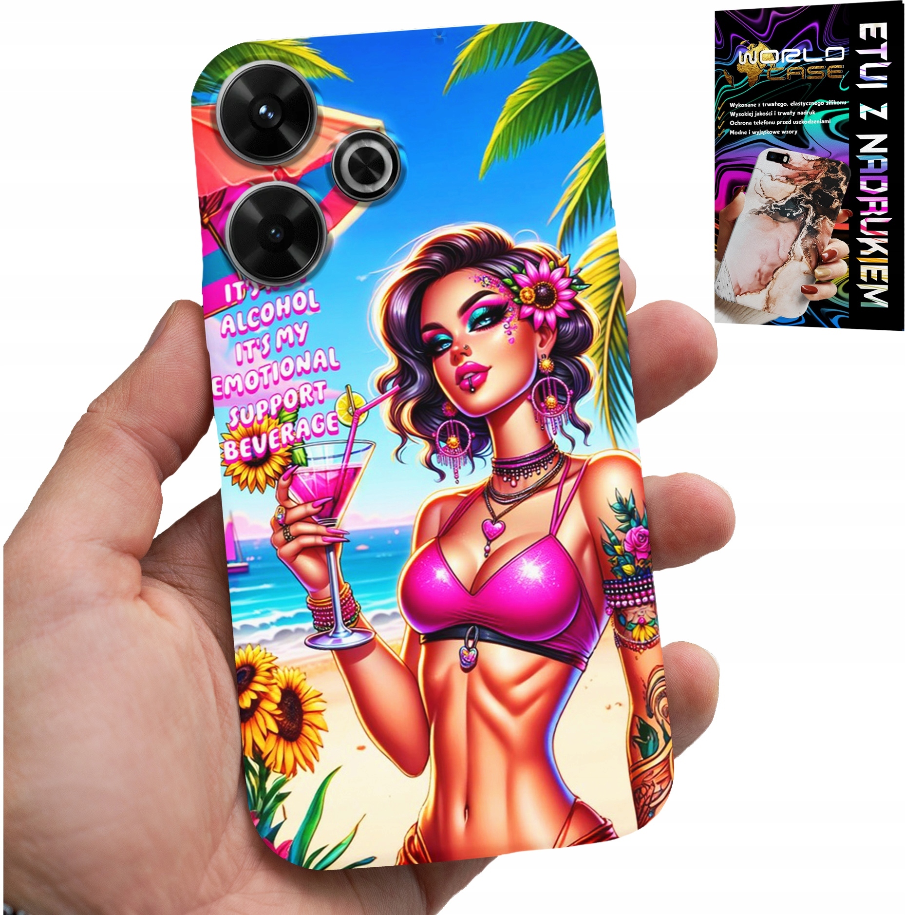 ETUI DO XIAOMI REDMI 13 4G - IT'S NOT ALCOHOL IT'S MY EMOTIONAL CASE