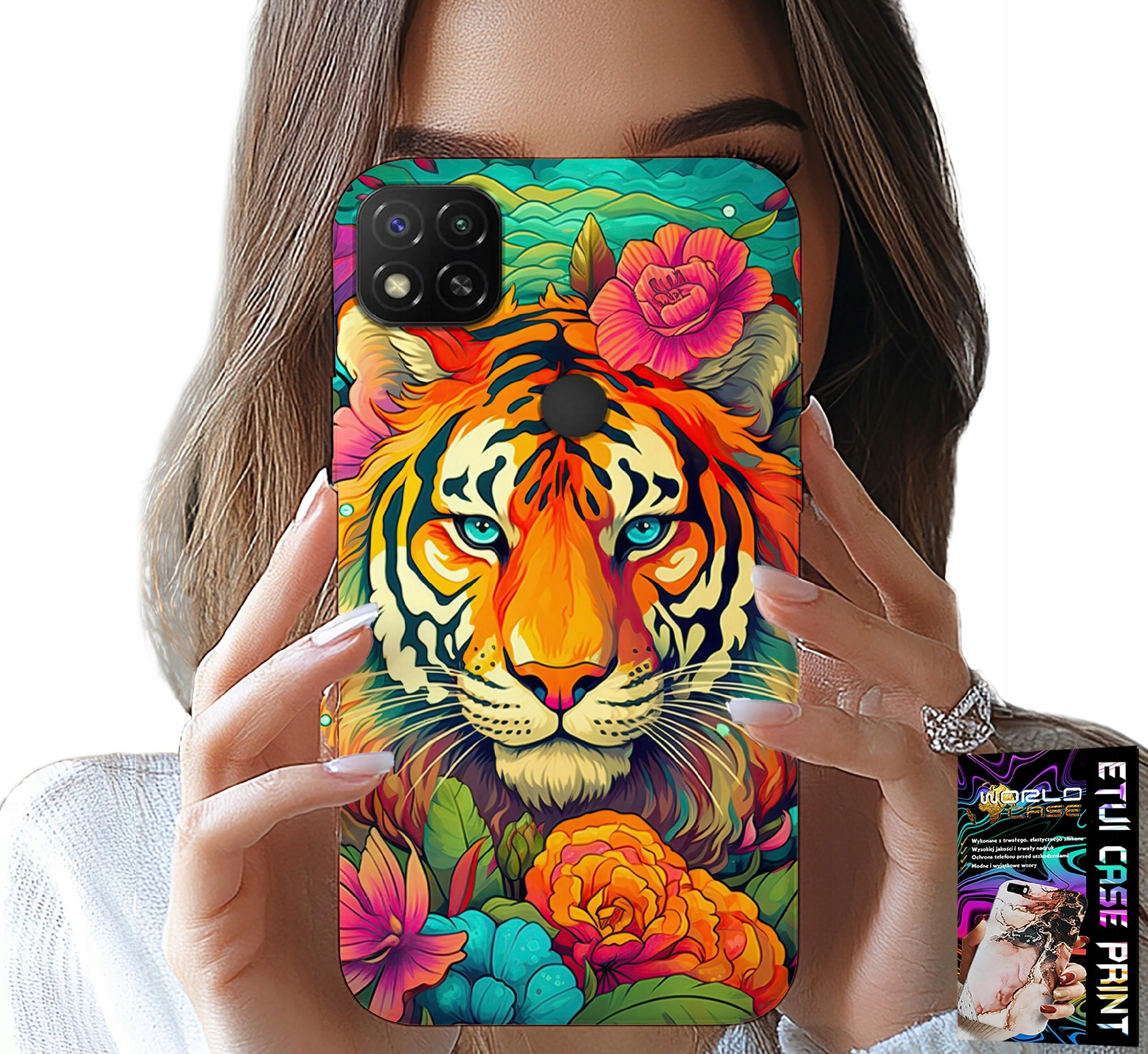 ETUI DO XIAOMI REDMI 9C - ZWIERZĘCE WZORY TYGRYS TYGRYSEK CASE
