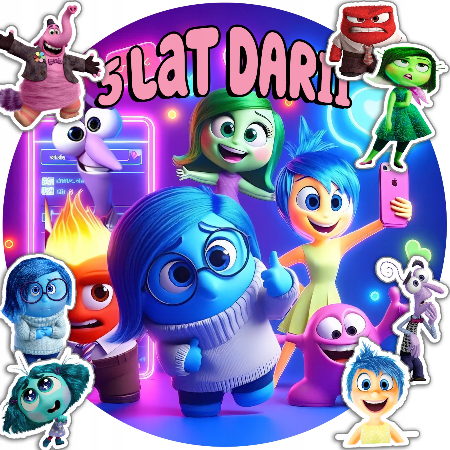 OPŁATEK NA TORT 30CM - W GŁOWIE SIĘ NIE MIEŚCI + IMIĘ + GRATIS! 24CM 26CM