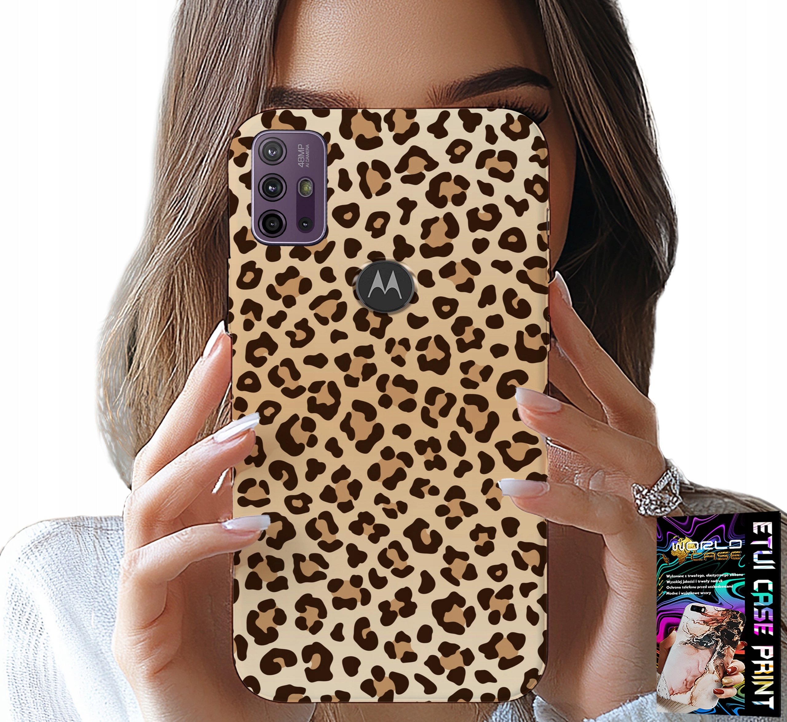 ETUI DO MOTOROLA MOTO G10 / G30 - PLECKI W PANTERKĘ MODNE KOBIECE WZORY
