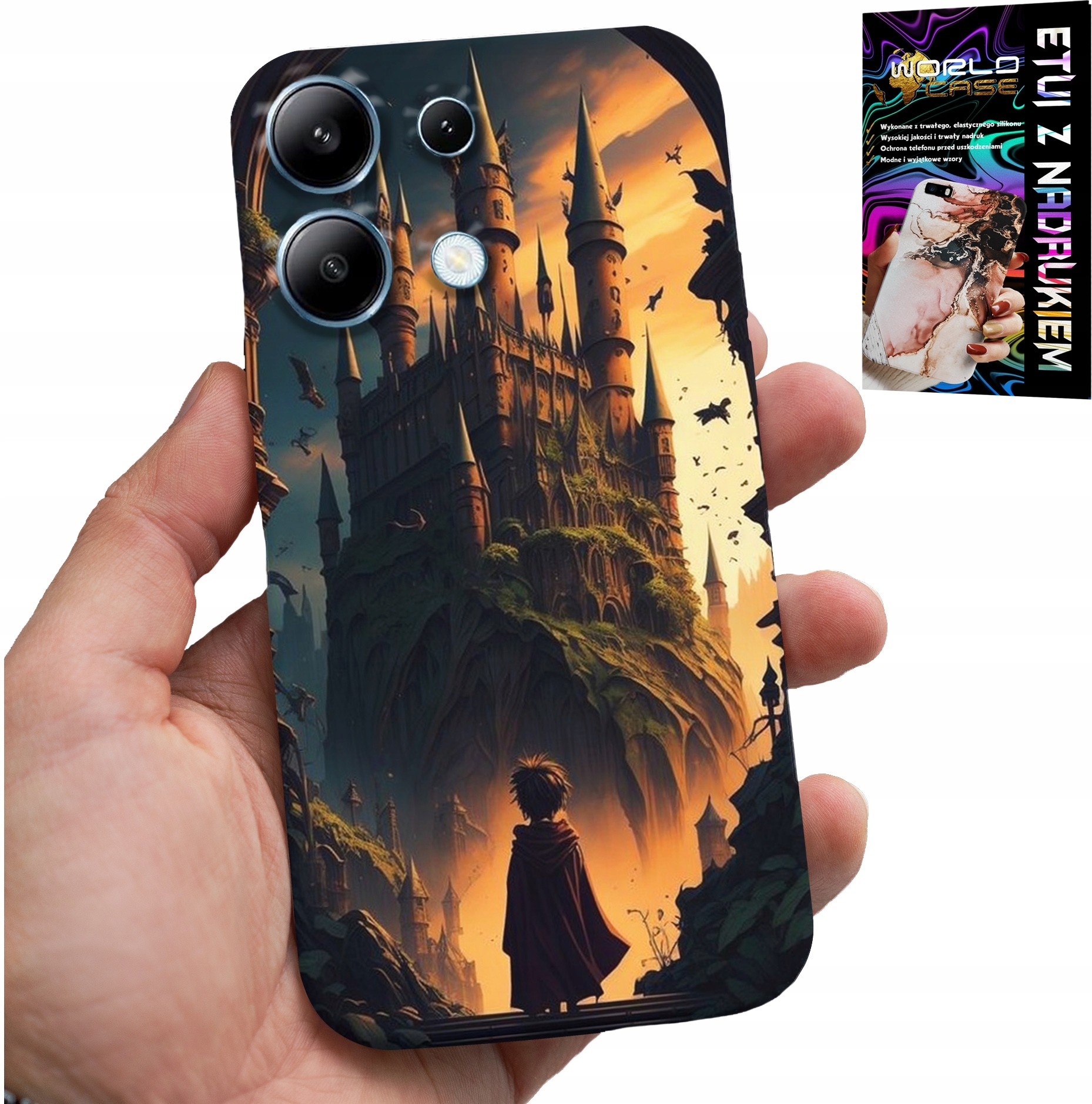 ETUI DO XIAOMI NOTE 13 PRO 4G - CASE DLA FANA MAGII MAGÓW RÓŻDŻKA ZAMEK