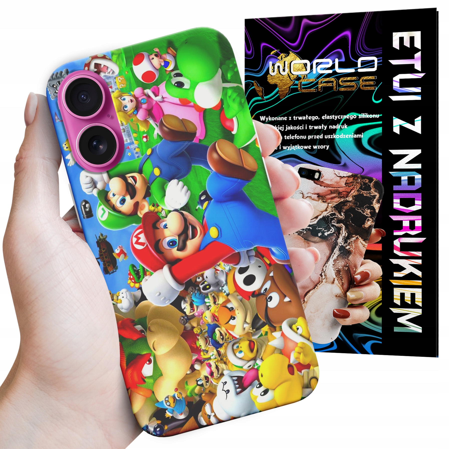 ETUI CASE DO IPHONE 16 PLUS - SUPER MARIO BROS BAJKI WZORY WYBÓR