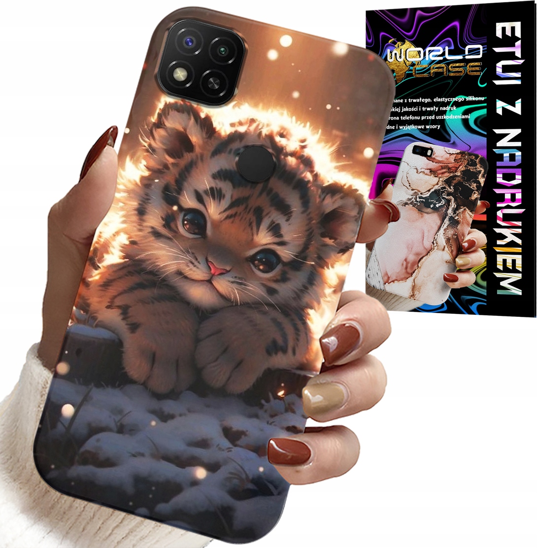 ETUI DO XIAOMI REDMI 9C - Z NADRUKIEM SŁODKI TYGRYSEK OBUDOWA CASE