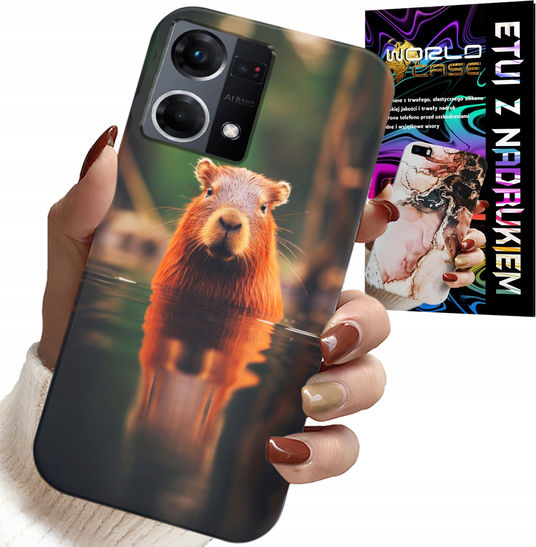 ETUI DO OPPO RENO7 4G - SŁODKA KAPIBARA, CAPIBARA, WIELE WZORÓW
