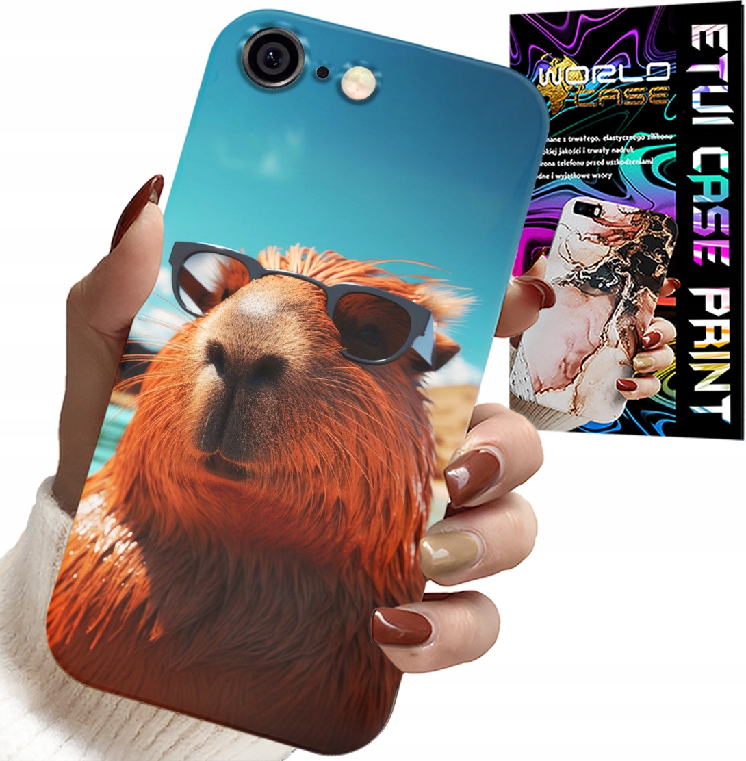 ETUI DO IPHONE ( 6 PLUS ) - SŁODKA KAPIBARA, CAPIBARA CASE + SZKŁO