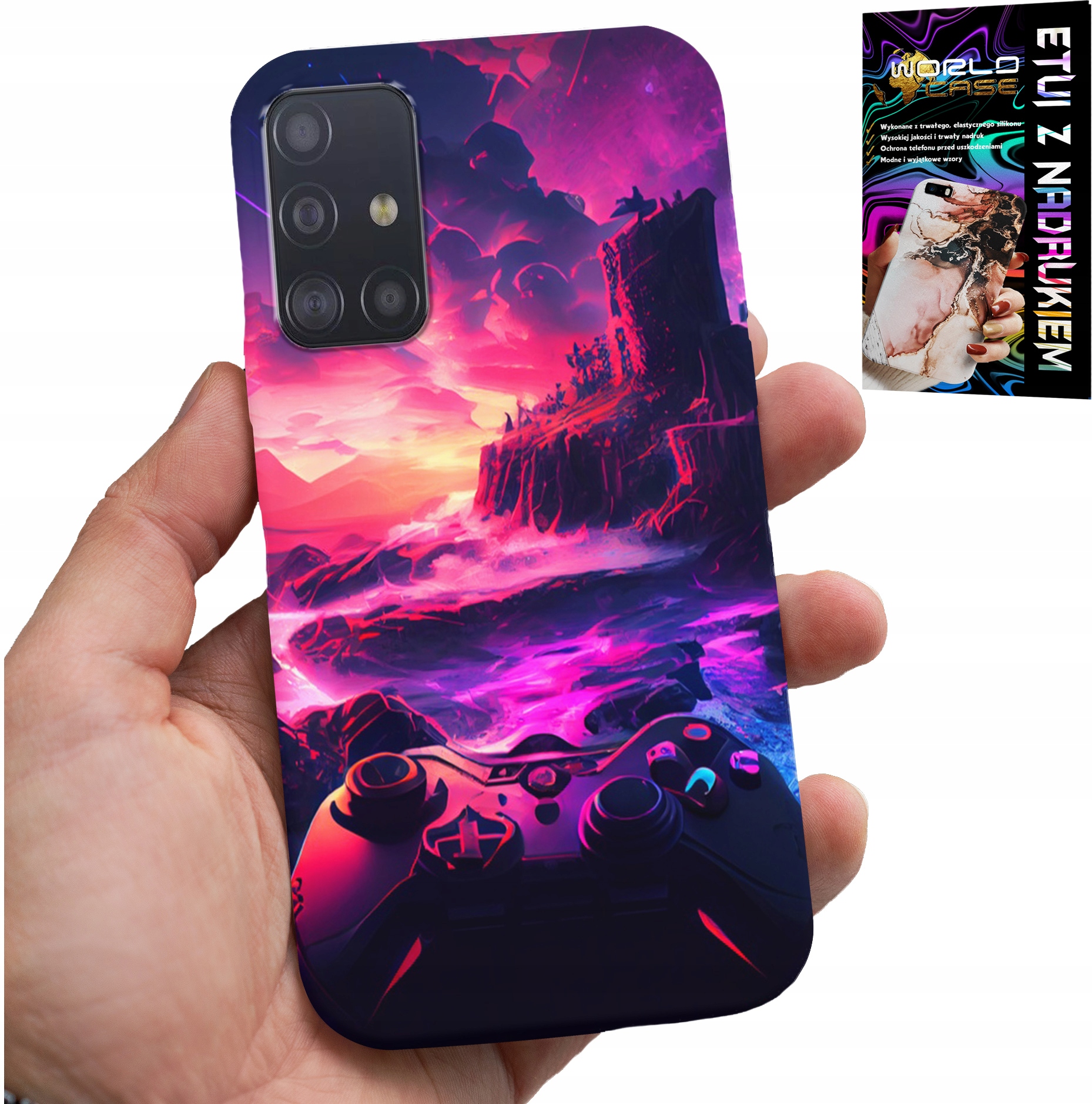 ETUI DO SAMSUNG GALAXY M31S - CASE DLA GRACZA, WZORY Z GIER, PREZENT