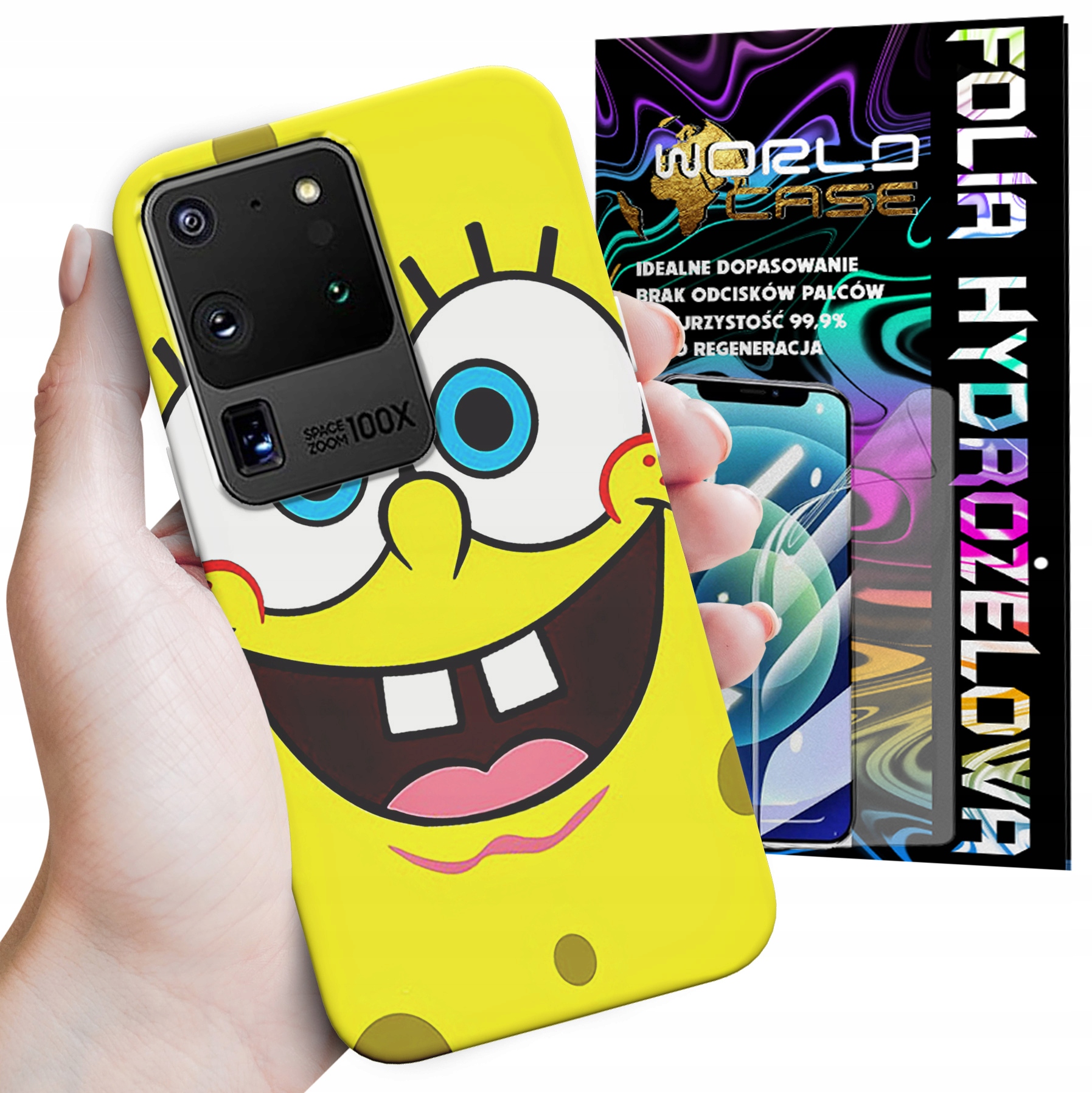 ETUI CASE DO SAMSUNG S20 ULTRA - SPONGEBOB BAJKI GRY WYBÓR PLECKI + FOLIA