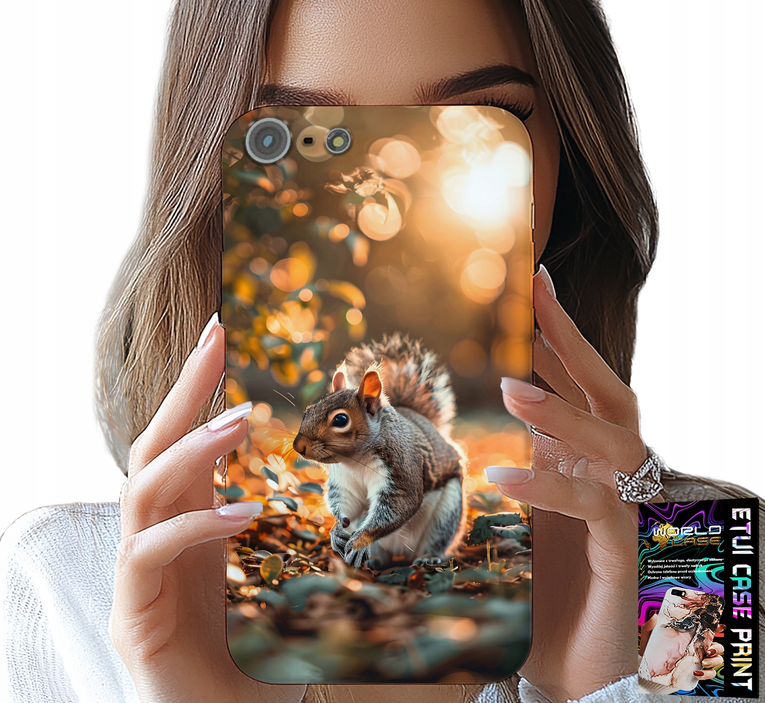 ETUI DO IPHONE 5 / 5S / 5C - SŁODKA WIEWIÓRKA, CASE Z WŁASNYM MOTYWEM
