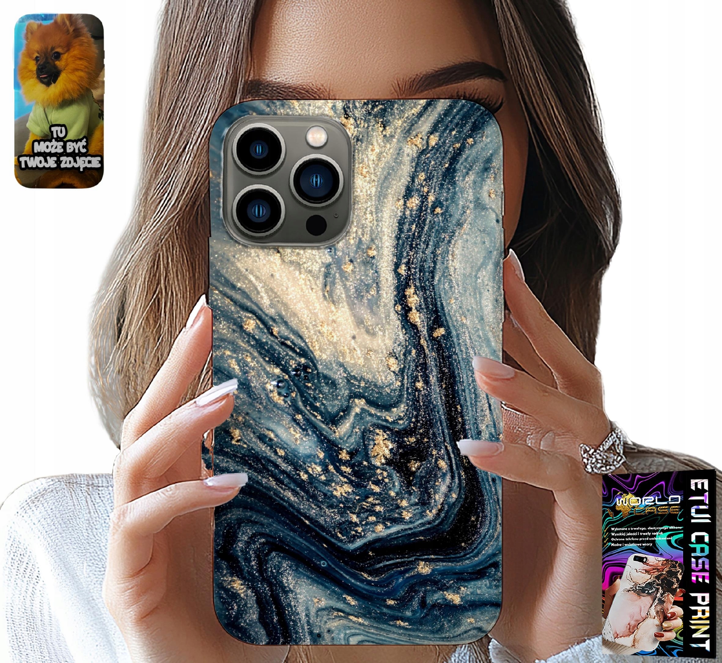 ETUI DO IPHONE 13 PRO - KAMIENNE ELEGANCKIE WZORY OBUDOWA CASE