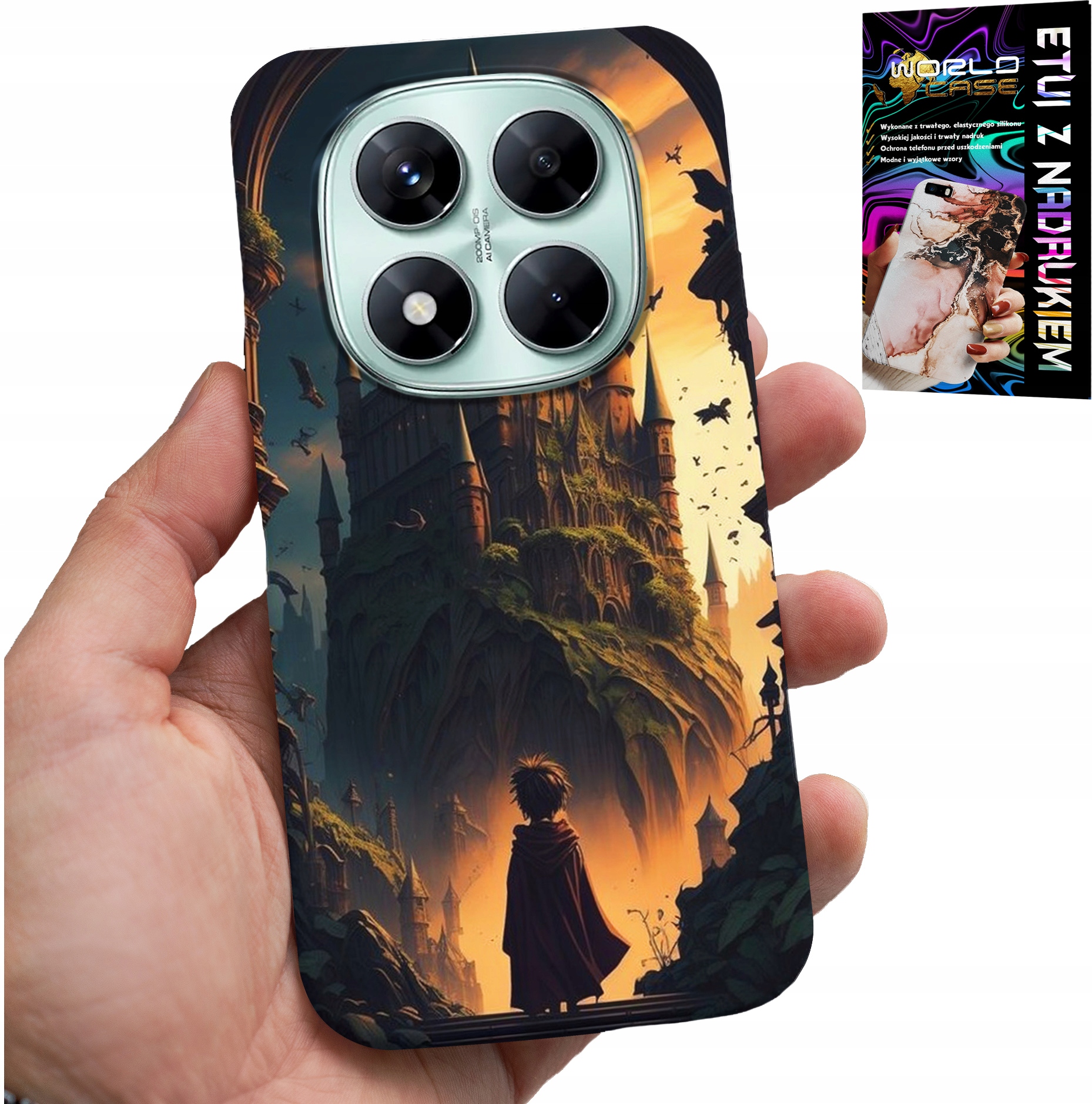 ETUI DO XIAOMI NOTE 14 PRO 5G - CASE DLA FANA MAGII MAGÓW RÓŻDŻKA ZAMEK