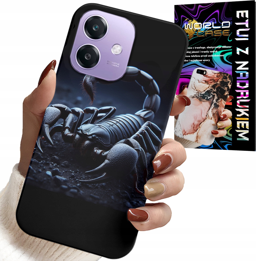ETUI DO OPPO A60 5G - SKORPION, SKORPIONY + FOLIA HYDROŻELOWA