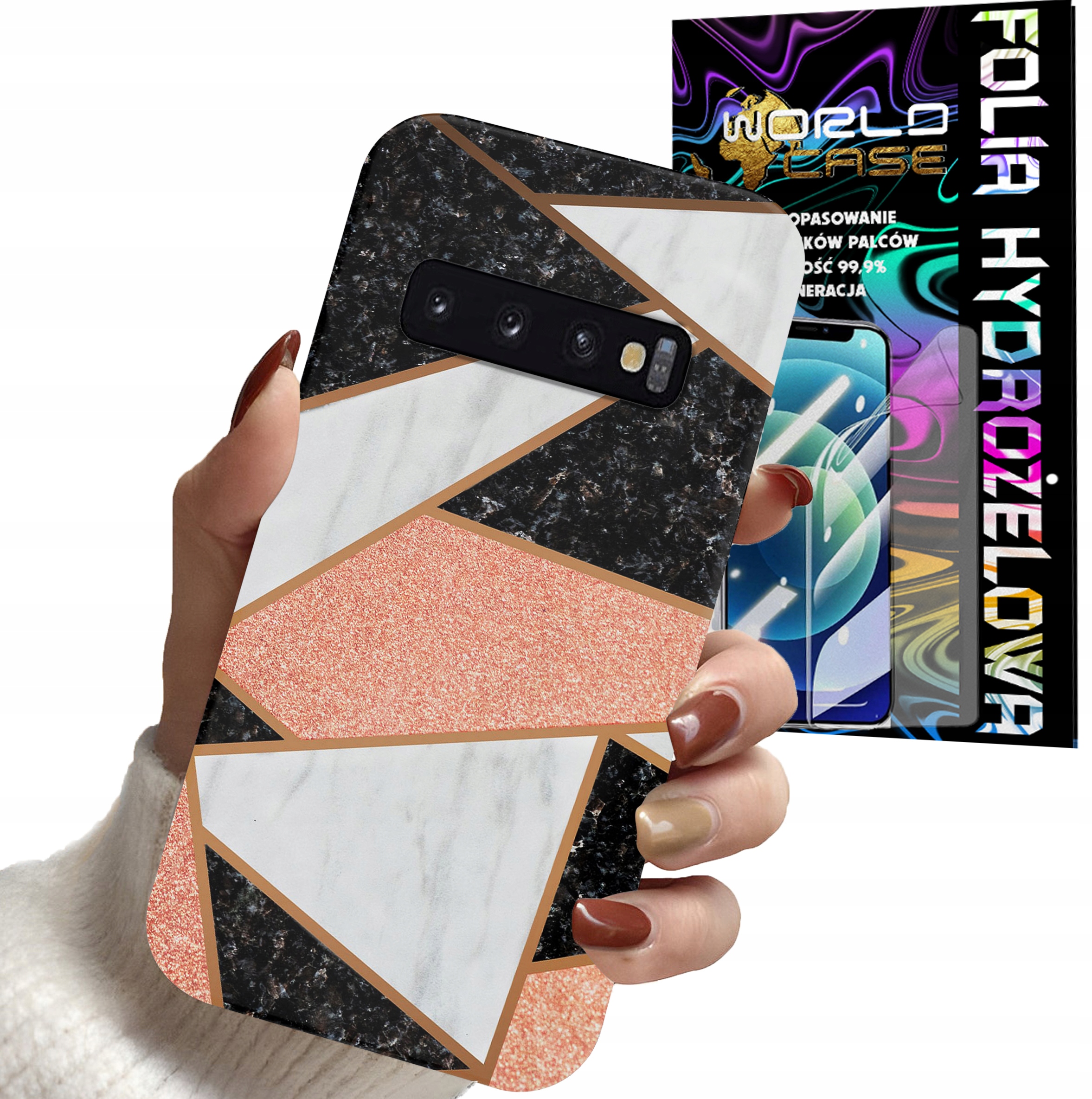 ETUI DO SAMSUNG S10 - ELEGANCKIE MODNE WZORY DLA KOBIET + FOLIA