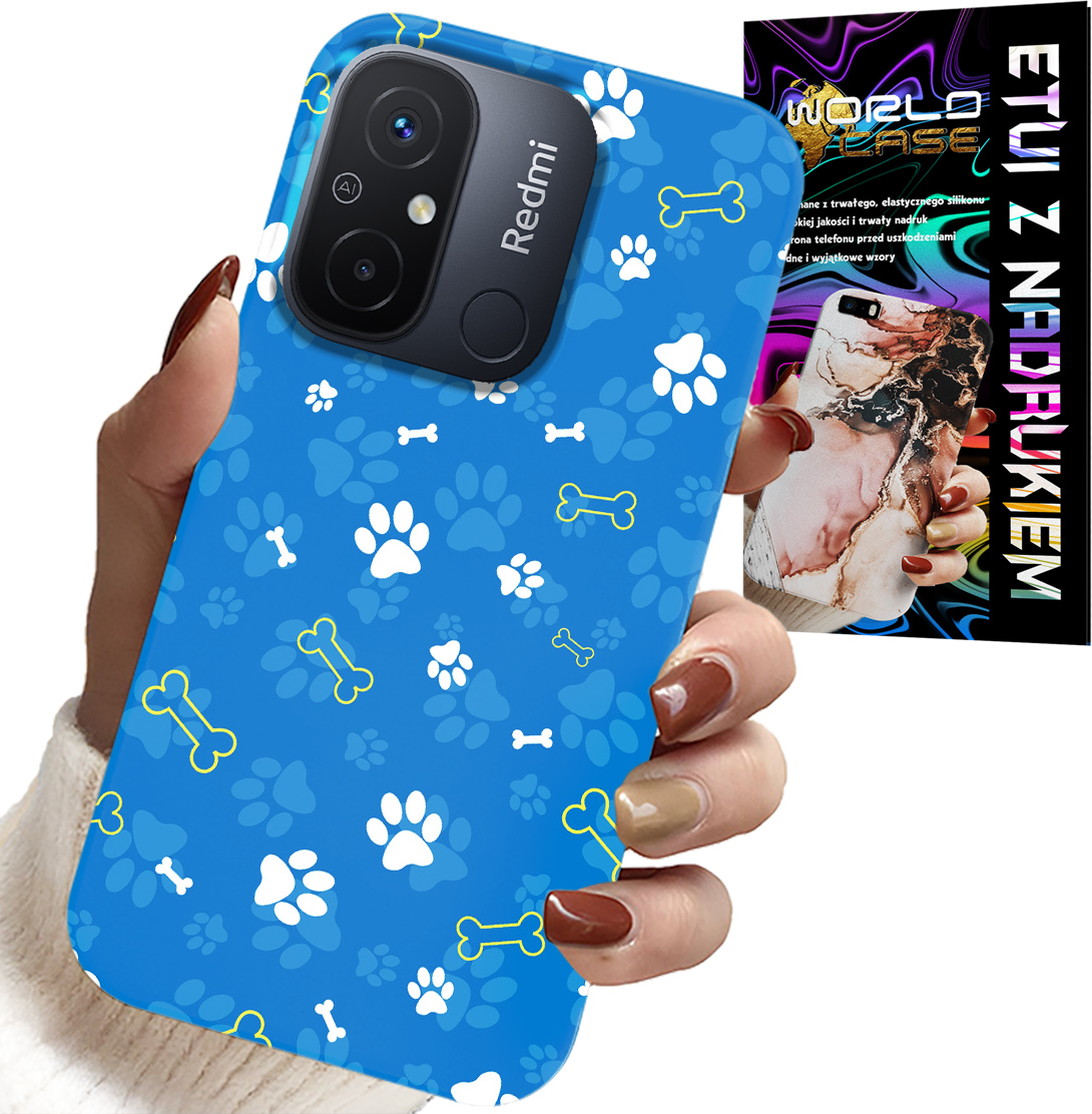 ETUI DO XIAOMI REDMI 12C - ŁAPKI KOŚCI PIES PATROL WZORY DLA DZIECI