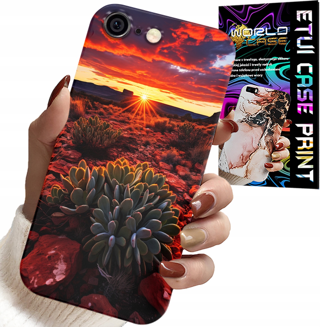 ETUI DO IPHONE ( 6 PLUS ) - MEKSYKAŃSKA PUSTYNIA WIDOKI CASE + SZKŁO